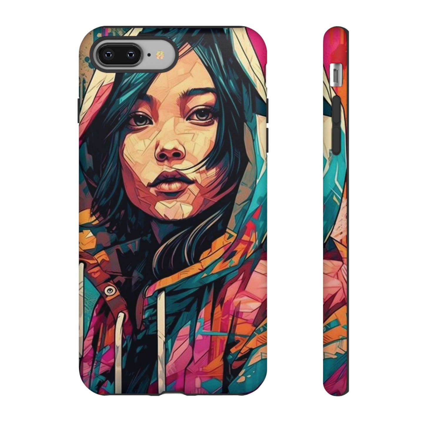 Girl Painting Wallpaper Phone Case | iPhone 15 Plus/ Pro, 14, 13, 12| Google Pixel 7, Pro, 5| Samsung Galaxy S23 All Major Phone Models