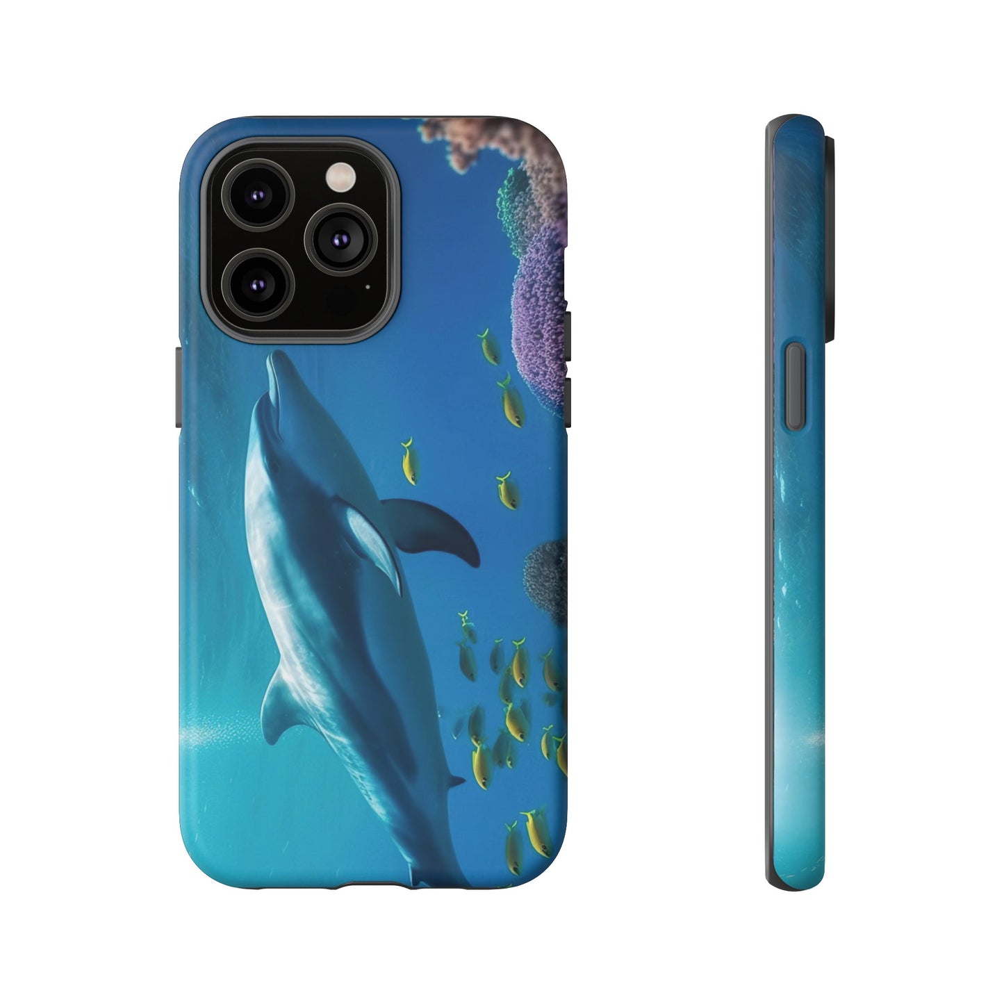 Dolphin Wallpaper Phone Case | iPhone 15 Plus/ Pro, 14, 13, 12| Google Pixel 7, Pro, 5| Samsung Galaxy S23 All Major Phone Models