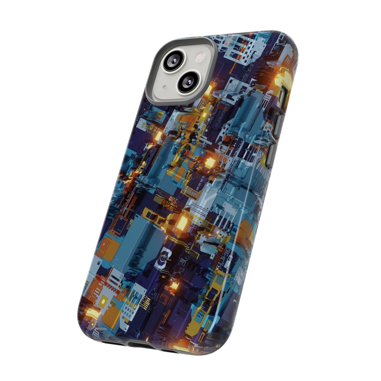 Computer Circuit Board Wallpaper Phone Case | iPhone 15 Plus/ Pro, 14, 13, 12| Google Pixel 7, Pro, 5| Samsung Galaxy S23 All Major Phone Models