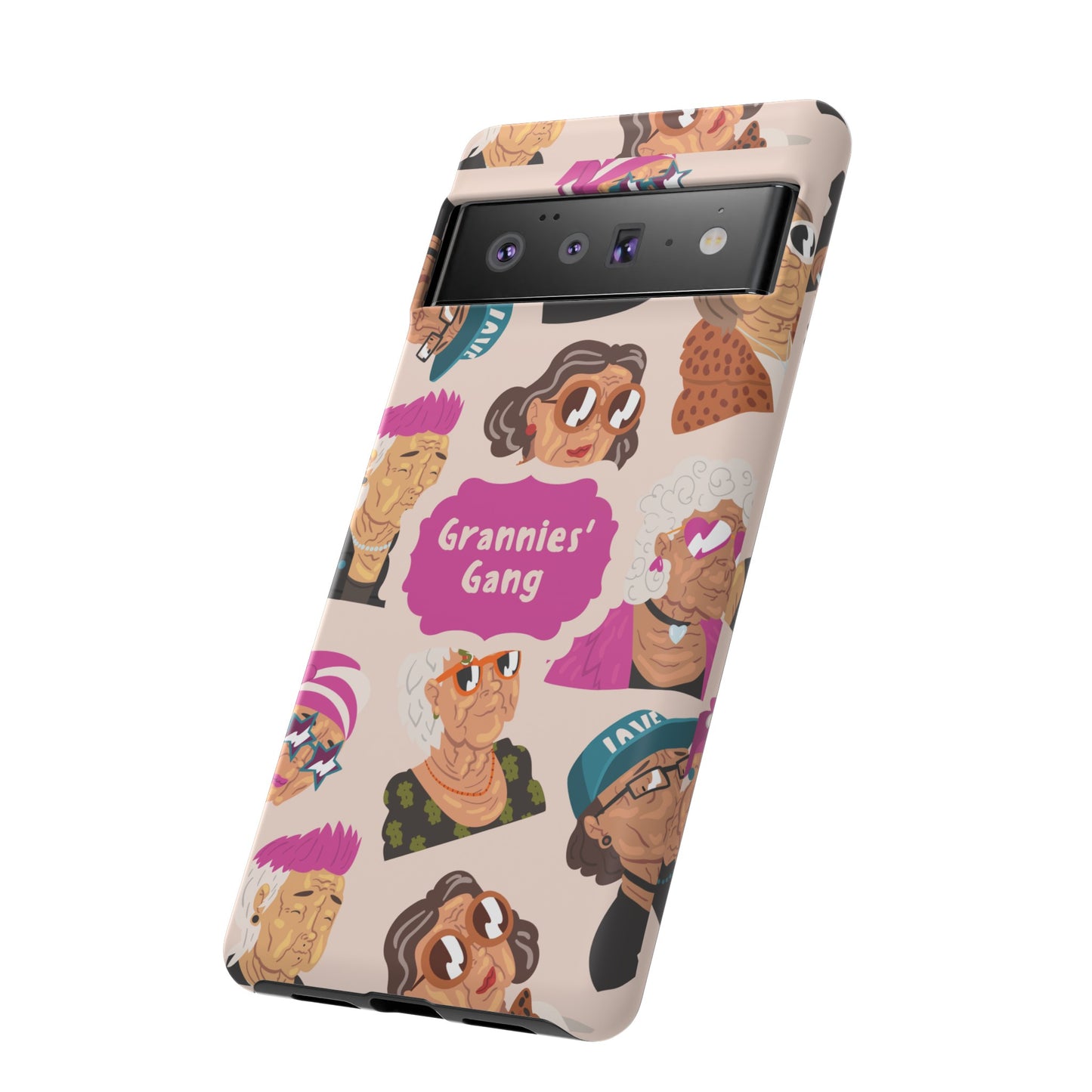 Grannies' Gang Wallpaper Phone Case | iPhone 15 Plus/ Pro, 14, 13, 12| Google Pixel 7, Pro, 5| Samsung Galaxy S23 All Major Phone Models