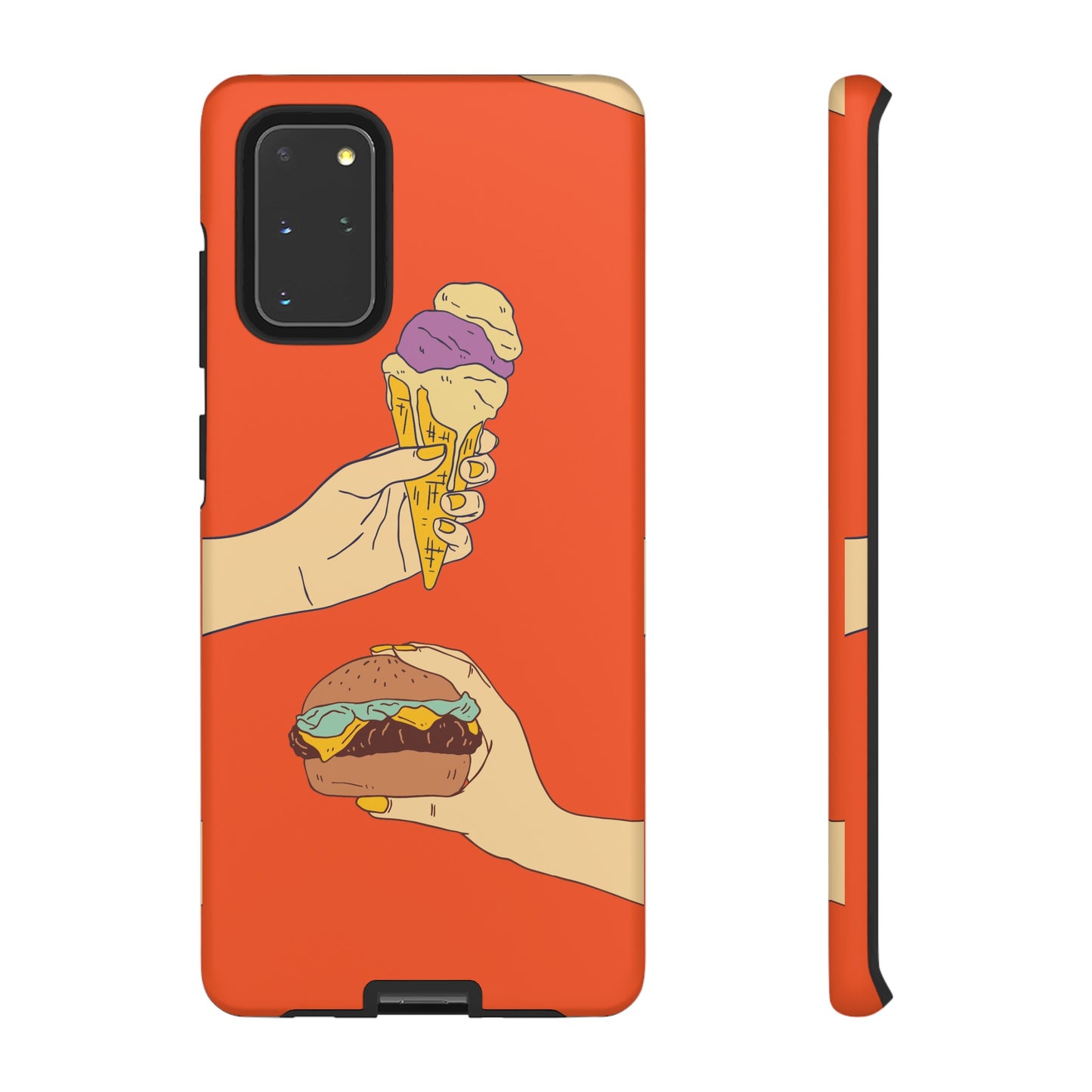 IceCream Or Hamburger? Phone Case | iPhone 15 Plus/ Pro, 14, 13, 12| Google Pixel 7, Pro, 5| Samsung Galaxy S23 All Major Phone Models