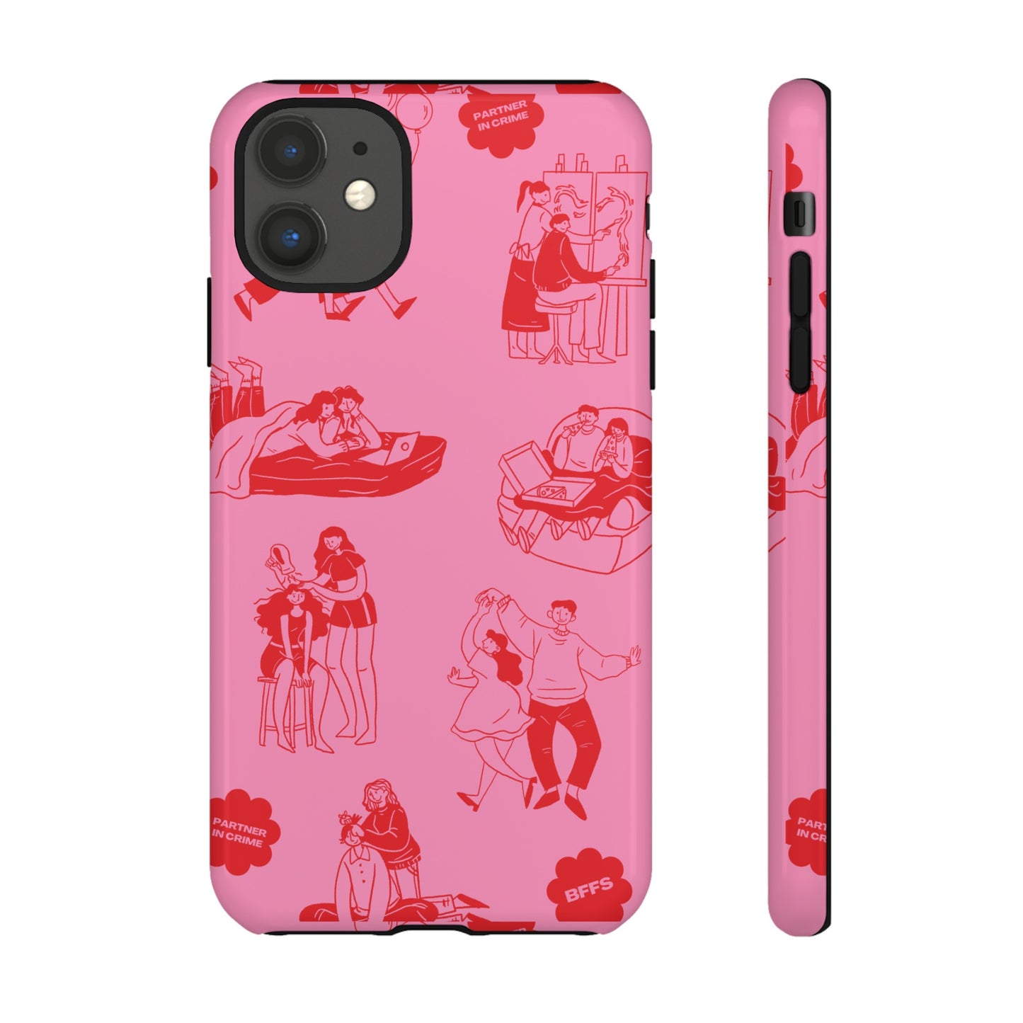 Pink Valentine's Day Wallpaper Phone Case | iPhone 15 Plus/ Pro, 14, 13, 12| Google Pixel 7, Pro, 5| Samsung Galaxy S23 All Major Phone Models