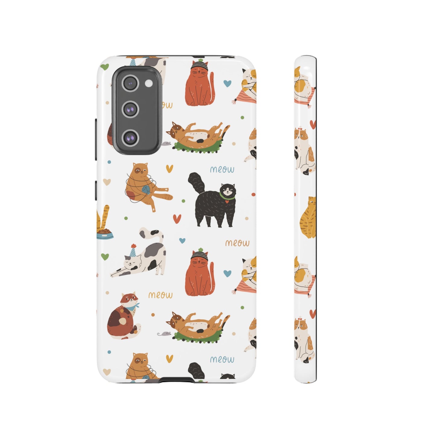 Collage of Cats Wallpaper Phone Case | iPhone 15 Plus/ Pro, 14, 13, 12| Google Pixel 7, Pro, 5| Samsung Galaxy S23 All Major Phone Models