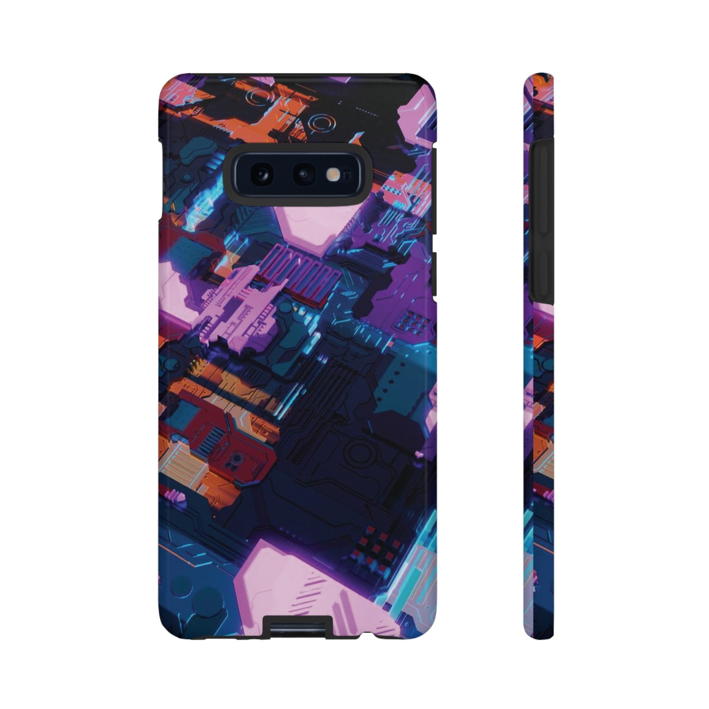 Purple Circuit Board Wallpaper Phone Case | iPhone 15 Plus/ Pro, 14, 13, 12| Google Pixel 7, Pro, 5| Samsung Galaxy S23 All Major Phone Models