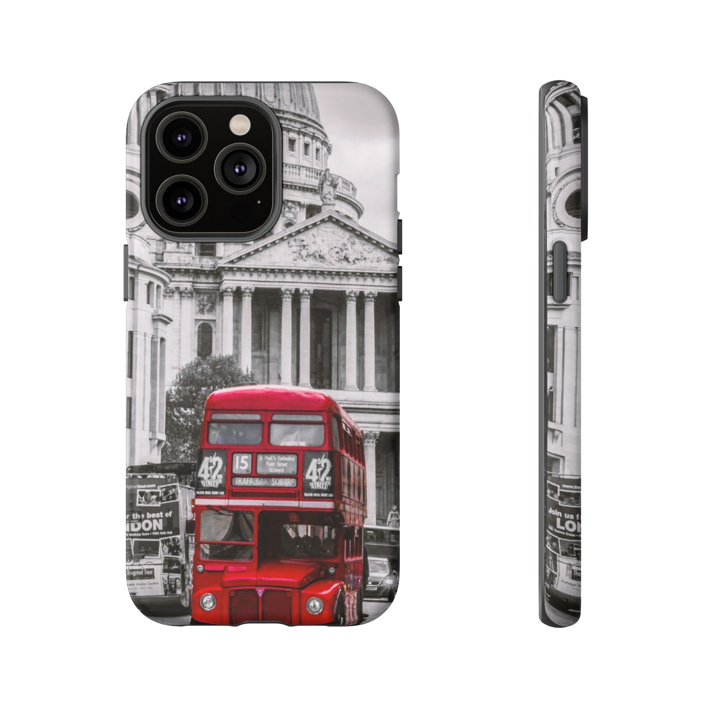 London Bus Wallpaper Phone Case | iPhone 15 Plus/ Pro, 14, 13, 12| Google Pixel 7, Pro, 5| Samsung Galaxy S23 All Major Phone Models