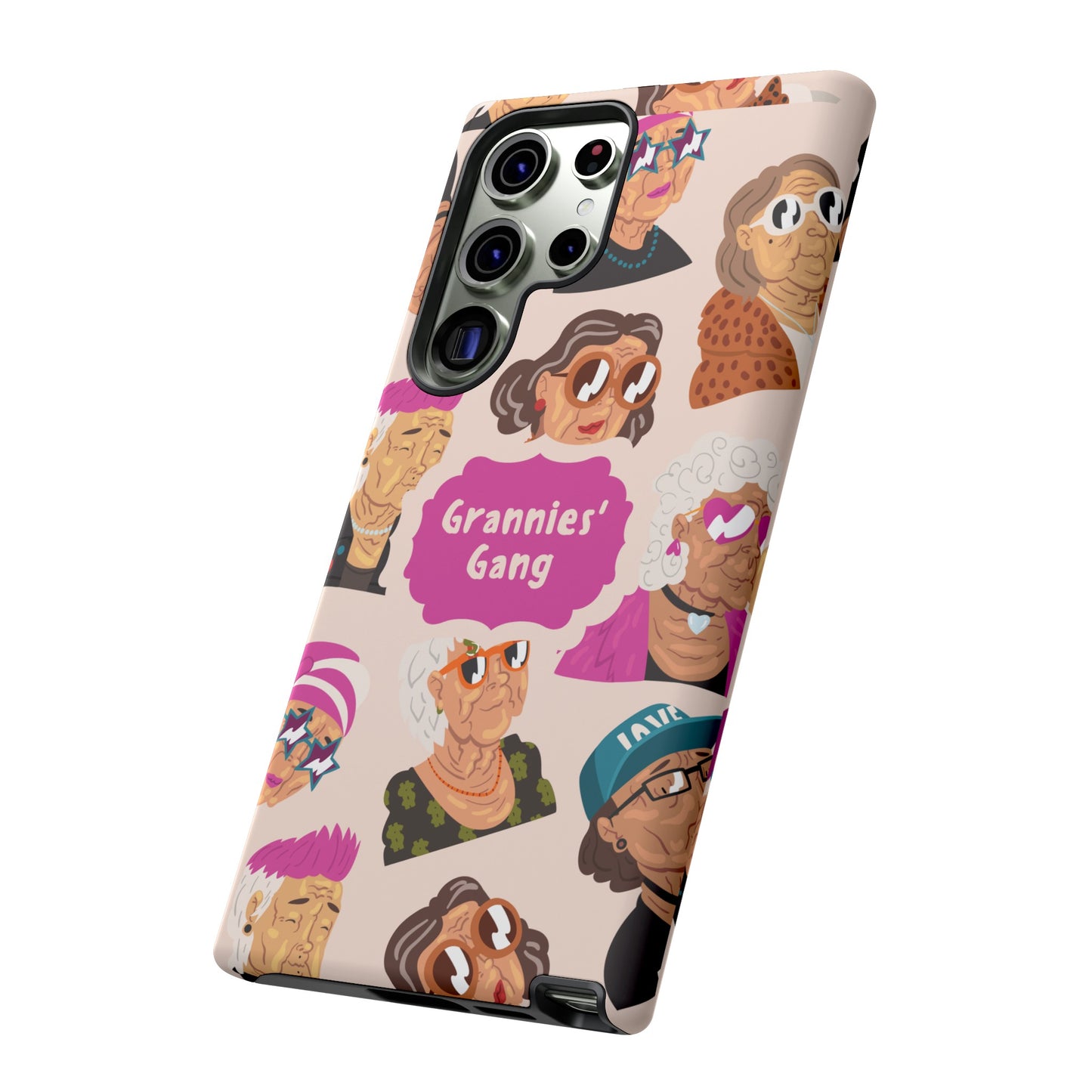 Grannies' Gang Wallpaper Phone Case | iPhone 15 Plus/ Pro, 14, 13, 12| Google Pixel 7, Pro, 5| Samsung Galaxy S23 All Major Phone Models