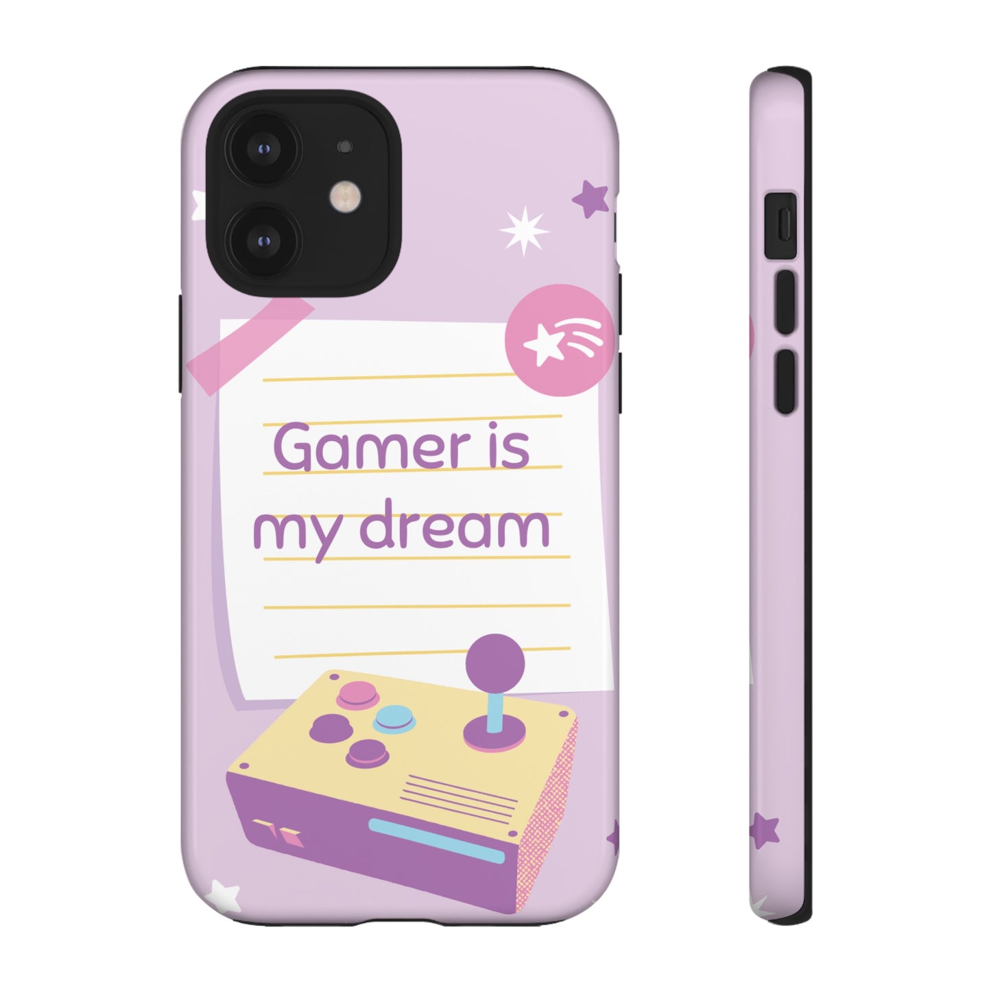 Gamer Is My Dream Job Wallpaper Phone Case | iPhone 15 Plus/ Pro, 14, 13, 12| Google Pixel 7, Pro, 5| Samsung Galaxy S23 All Major Phone Models