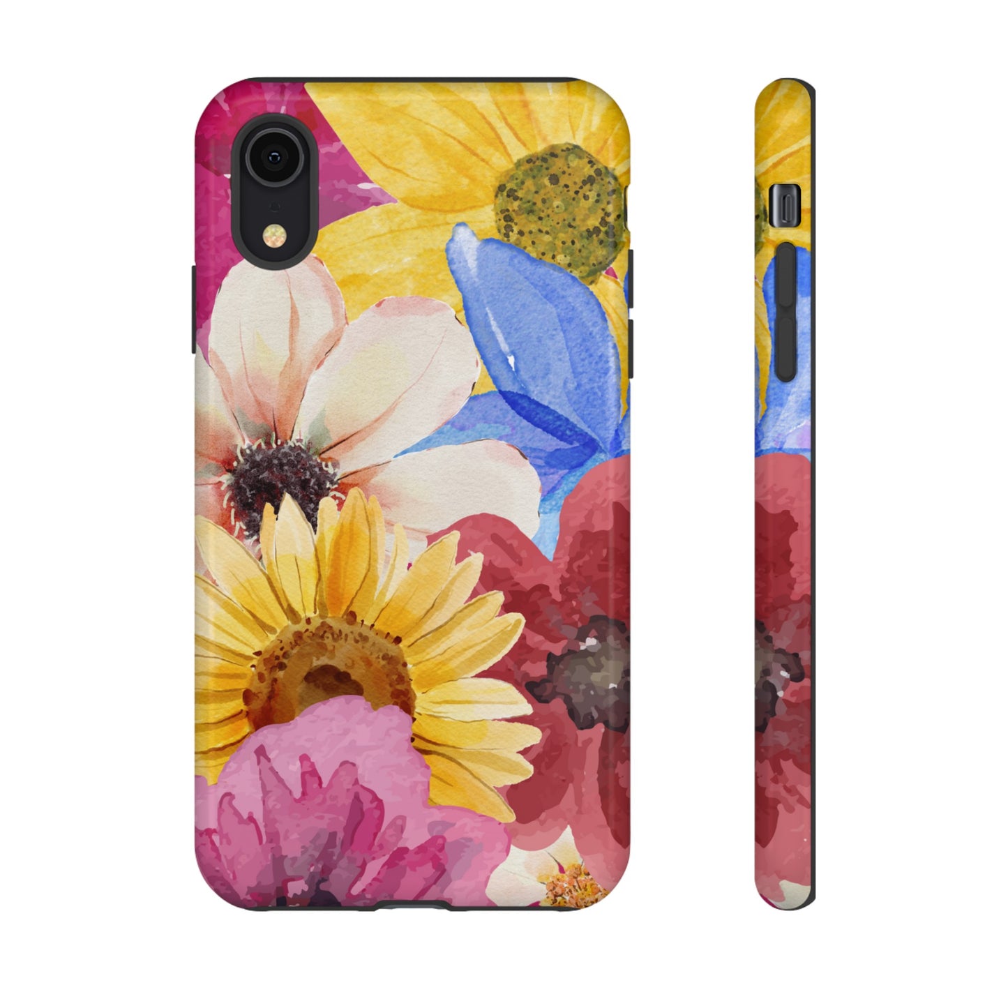 Overlapping Flowers Wallpaper Phone Case | iPhone 15 Plus/ Pro, 14, 13, 12| Google Pixel 7, Pro, 5| Samsung Galaxy S23 All Major Phone Models