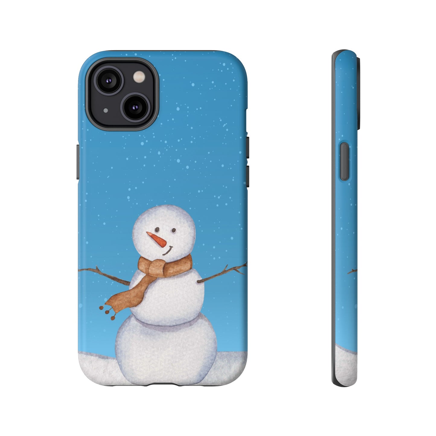 Snowman Wallpaper Phone Case | iPhone 15 Plus/ Pro, 14, 13, 12| Google Pixel 7, Pro, 5| Samsung Galaxy S23 All Major Phone Models