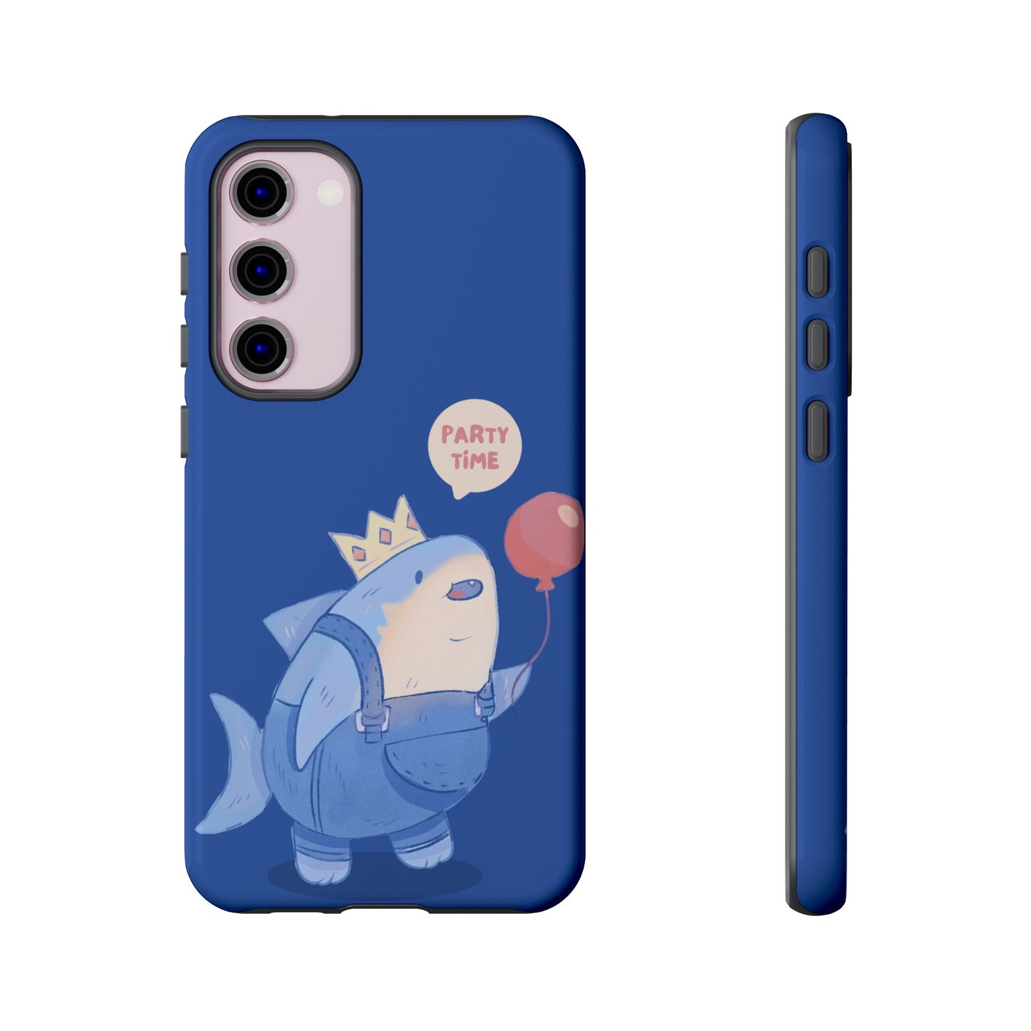 Shark Party Time Phone Case | iPhone 15 Plus/ Pro, 14, 13, 12| Google Pixel 7, Pro, 5| Samsung Galaxy S23 All Major Phone Models