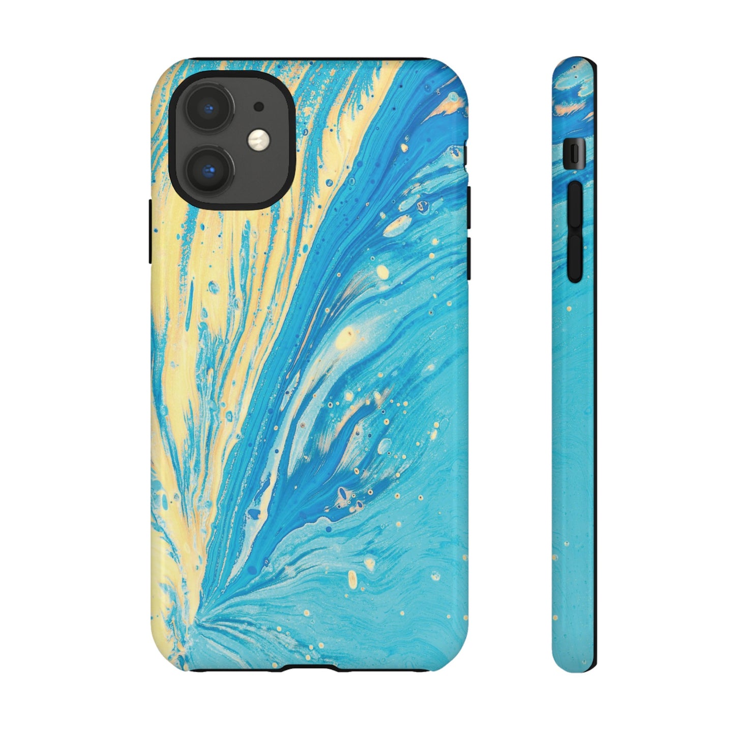 Fan of Yellow & Blue Paint Phone Case | iPhone 15 Plus/ Pro, 14, 13, 12| Google Pixel 7, Pro, 5| Samsung Galaxy S23 All Major Phone Models