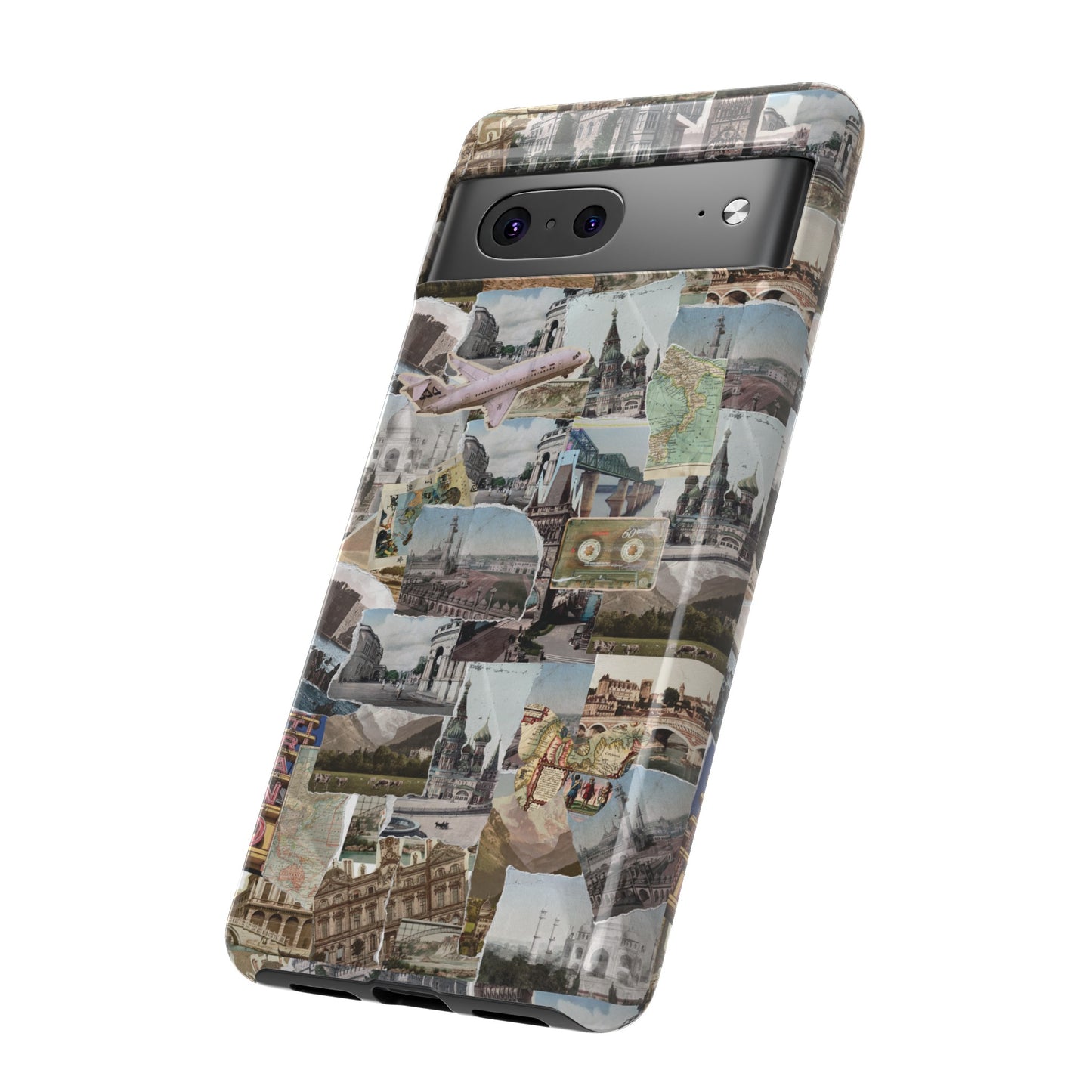 Travel Collage Wallpaper Phone Case | iPhone 15 Plus/ Pro, 14, 13, 12| Google Pixel 7, Pro, 5| Samsung Galaxy S23 All Major Phone Models