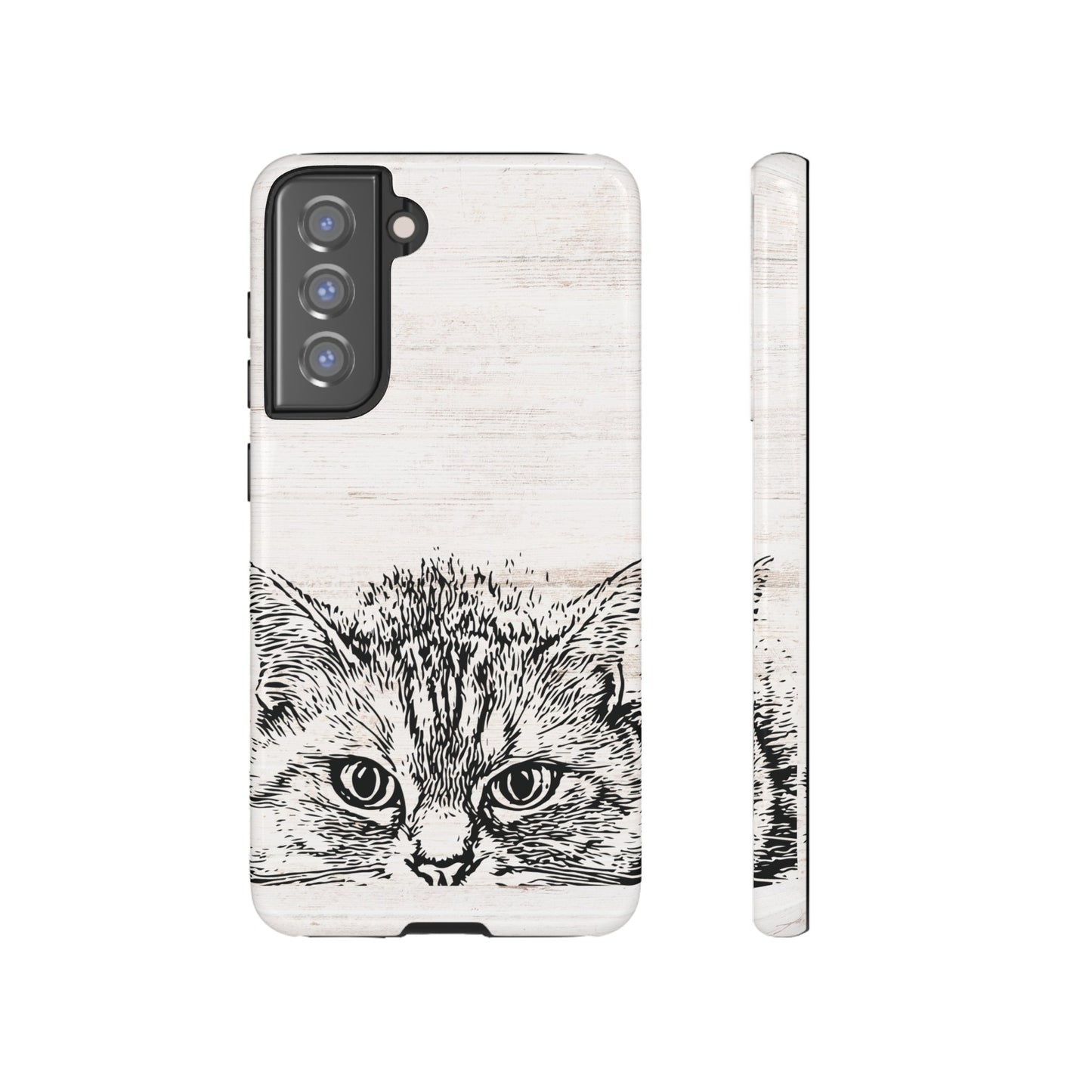 Close- Up Cat Wallpaper Phone Case | iPhone 15 Plus/ Pro, 14, 13, 12| Google Pixel 7, Pro, 5| Samsung Galaxy S23 All Major Phone Models