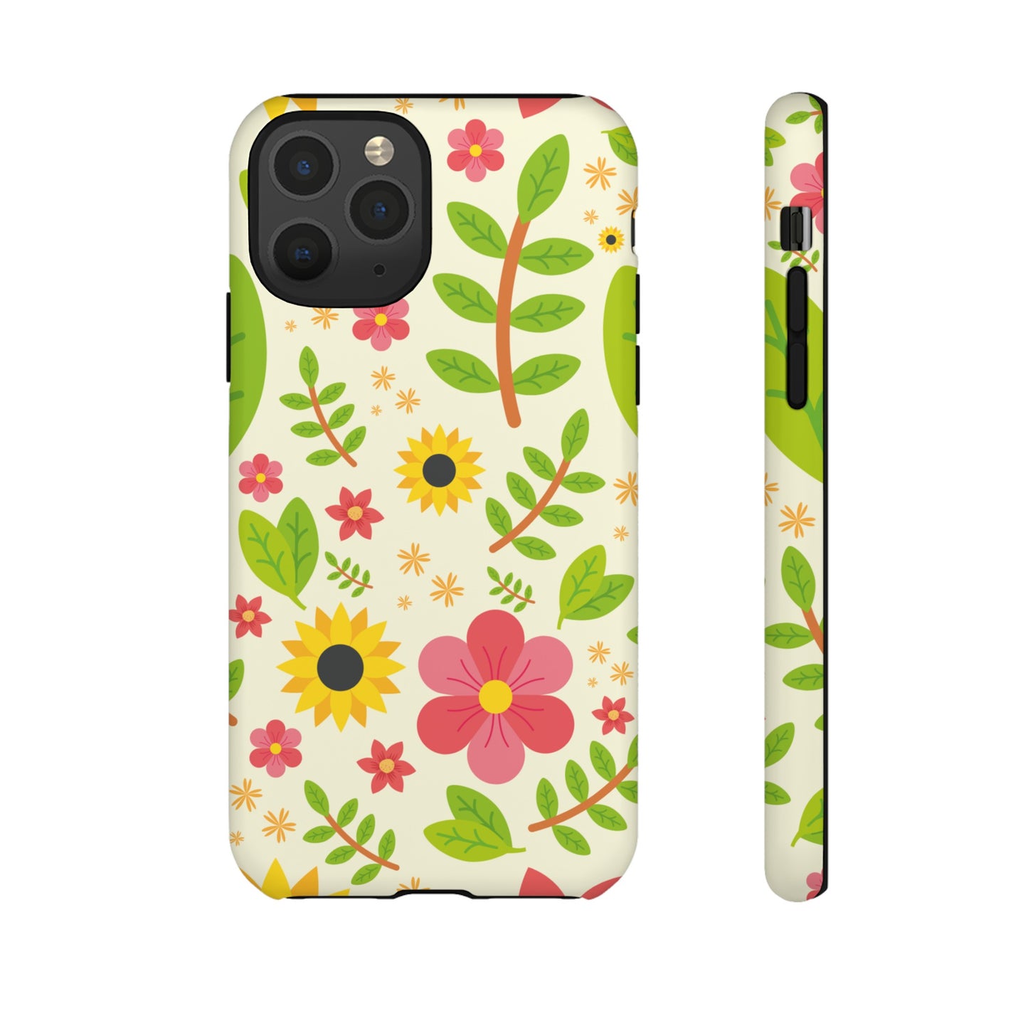 Botanical Flowers Phone Case | iPhone 15 Plus/ Pro, 14, 13, 12| Google Pixel 7, Pro, 5| Samsung Galaxy S23 All Major Phone Models