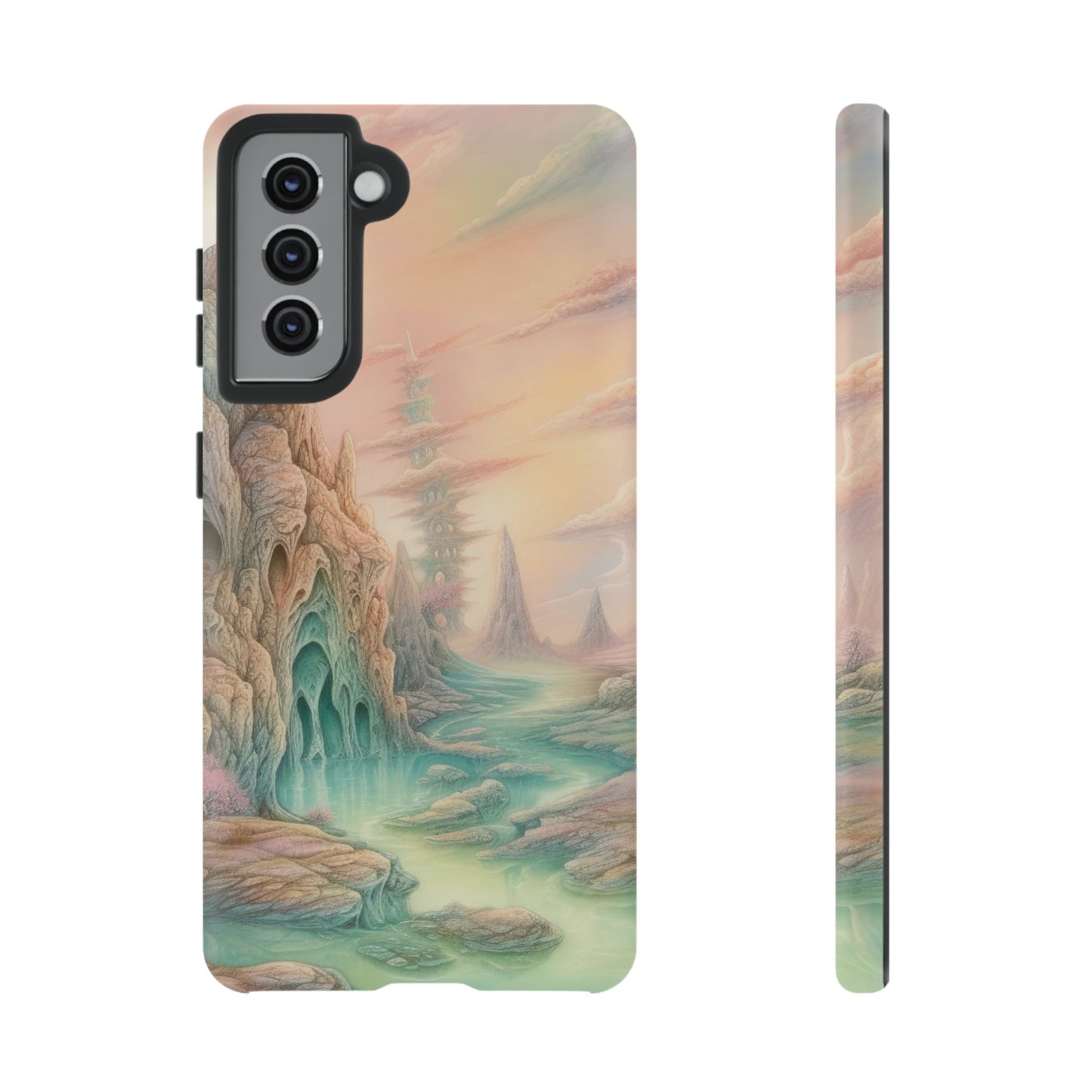 Caves Sci-Fi Wallpaper Phone Case | iPhone 15 Plus/ Pro, 14, 13, 12| Google Pixel 7, Pro, 5| Samsung Galaxy S23 All Major Phone Models