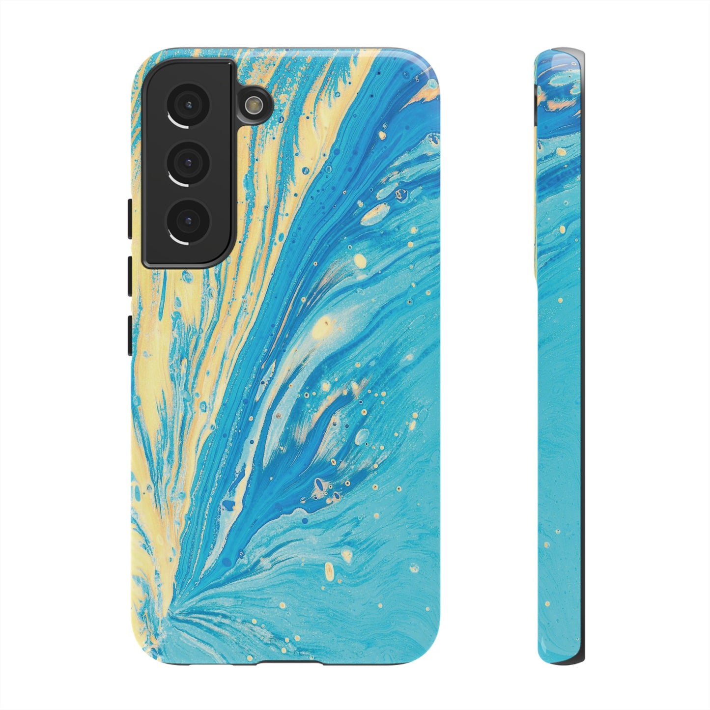 Fan of Yellow & Blue Paint Phone Case | iPhone 15 Plus/ Pro, 14, 13, 12| Google Pixel 7, Pro, 5| Samsung Galaxy S23 All Major Phone Models