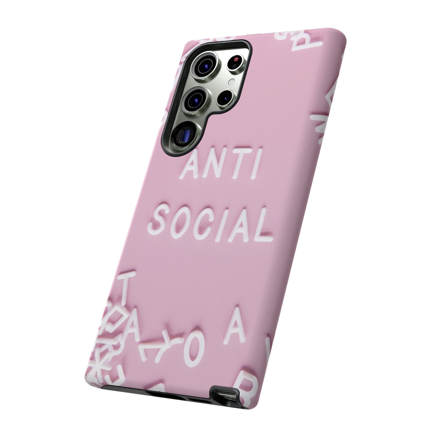 Anti Social Phone Case | iPhone 15 Plus/ Pro, 14, 13, 12| Google Pixel 7, Pro, 5| Samsung Galaxy S23 All Major Phone Models