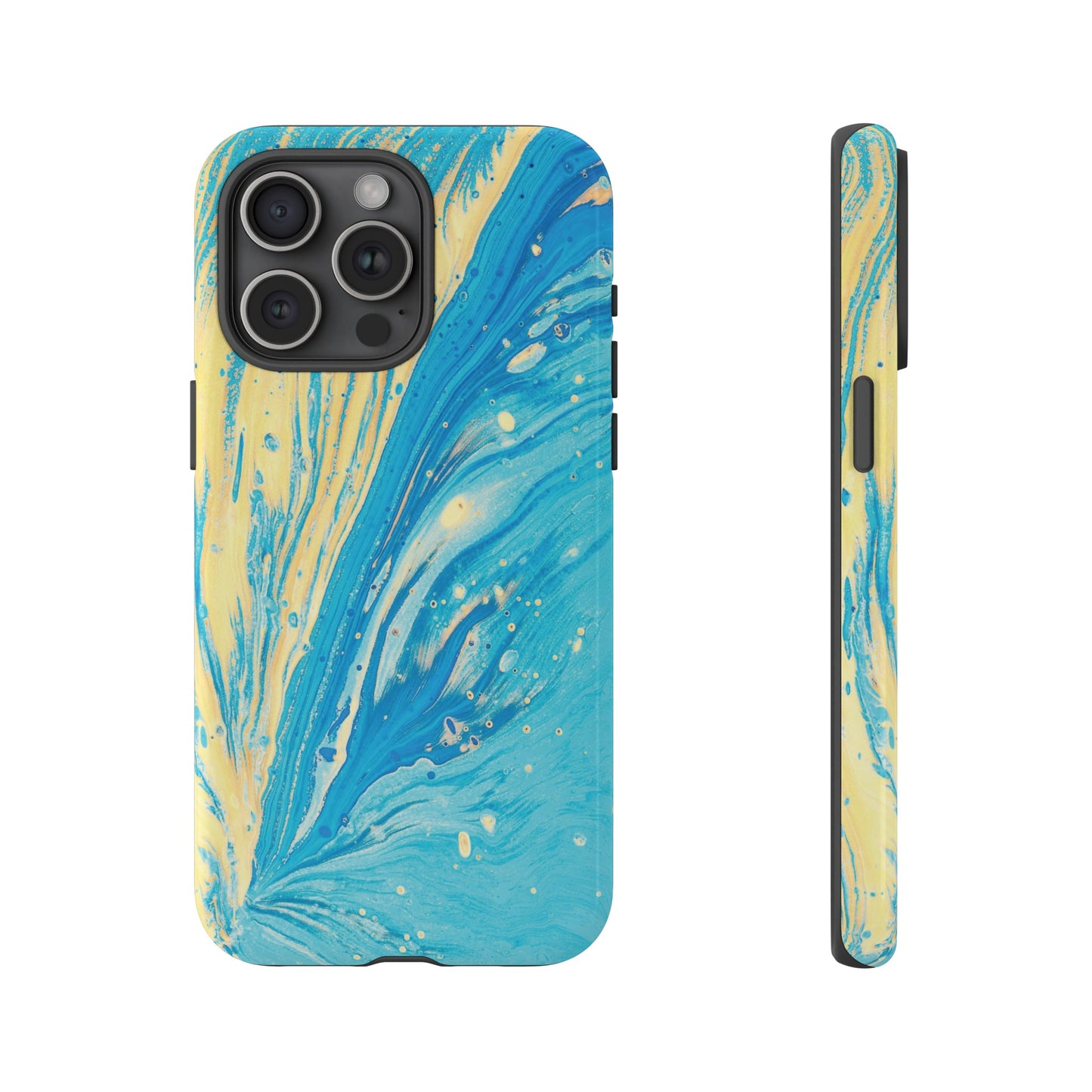 Fan of Yellow & Blue Paint Phone Case | iPhone 15 Plus/ Pro, 14, 13, 12| Google Pixel 7, Pro, 5| Samsung Galaxy S23 All Major Phone Models