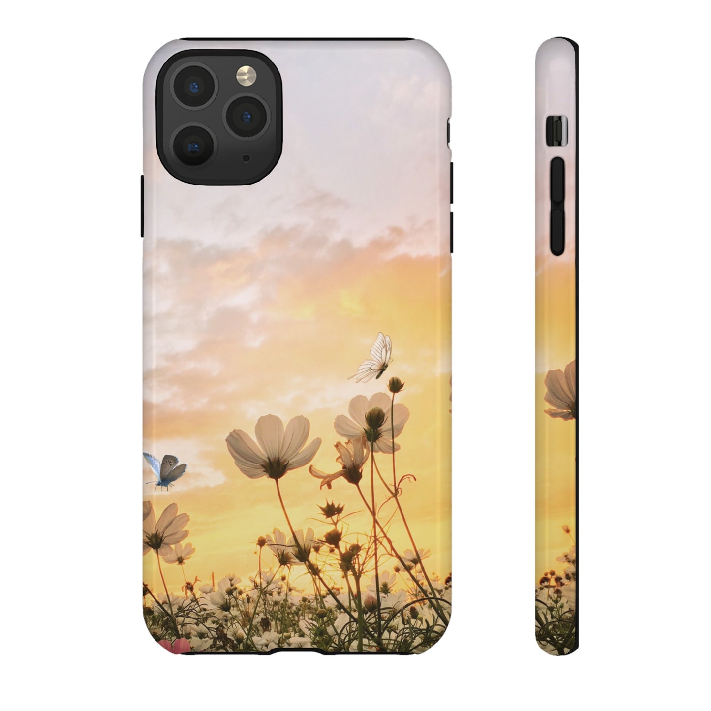 Flowers At Sunset Wallpaper Phone Case | iPhone 15 Plus/ Pro, 14, 13, 12| Google Pixel 7, Pro, 5| Samsung Galaxy S23 All Major Phone Models