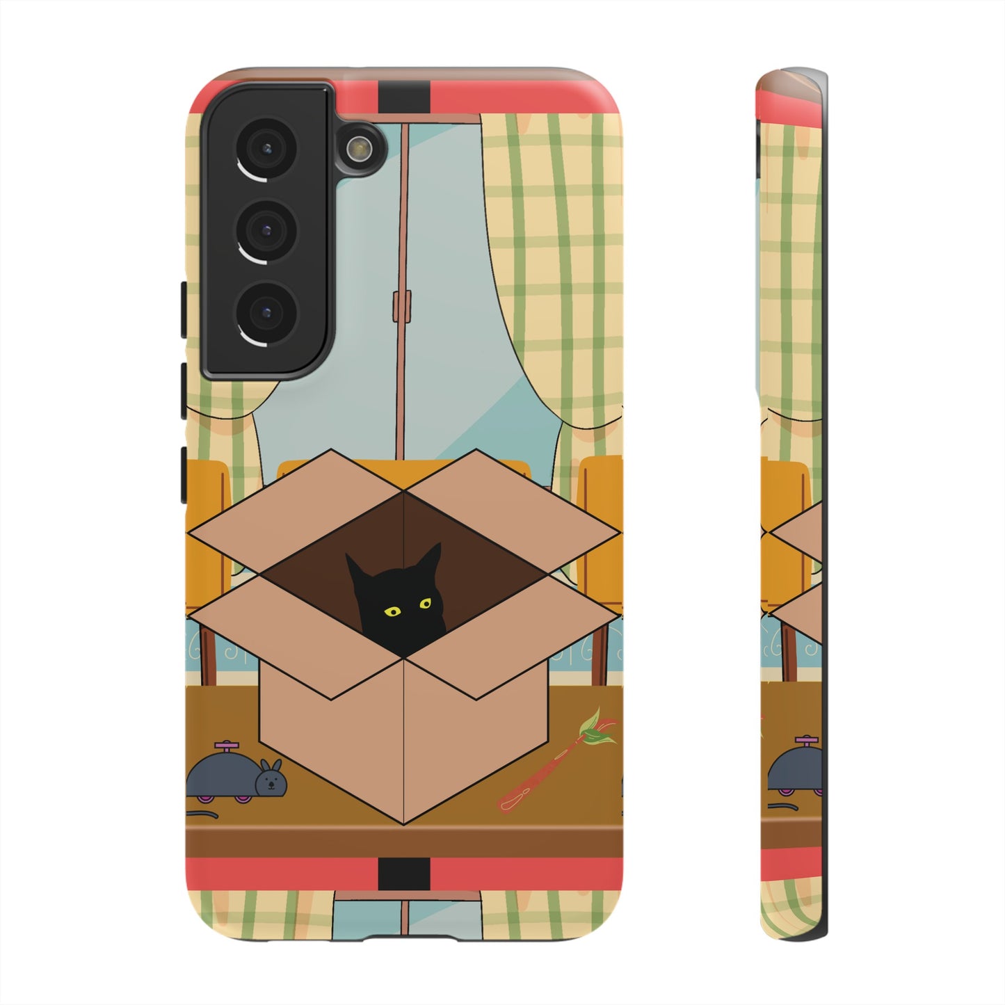 Cat In The Box Phone Case | iPhone 15 Plus/ Pro, 14, 13, 12| Google Pixel 7, Pro, 5| Samsung Galaxy S23 All Major Phone Models