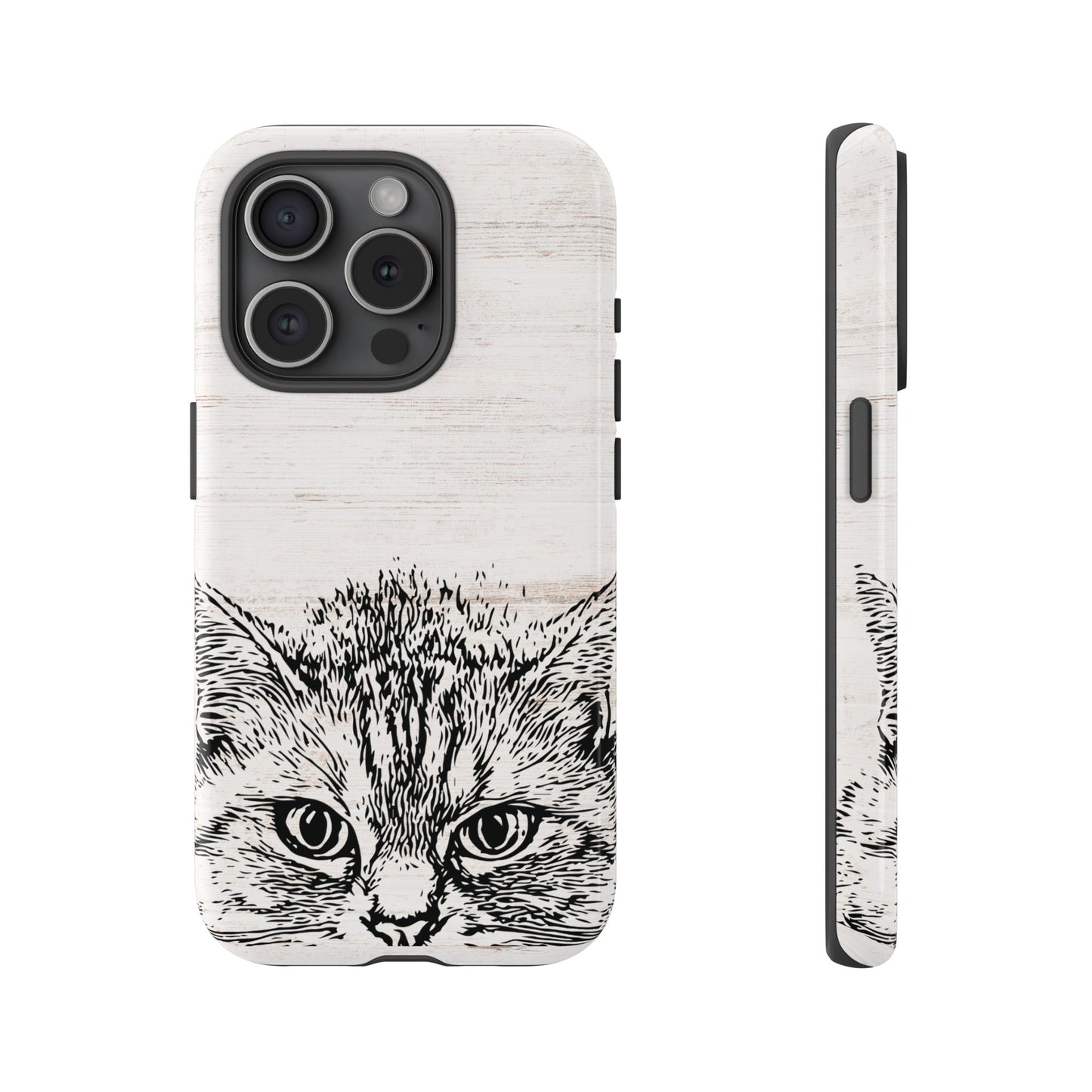 Close- Up Cat Wallpaper Phone Case | iPhone 15 Plus/ Pro, 14, 13, 12| Google Pixel 7, Pro, 5| Samsung Galaxy S23 All Major Phone Models