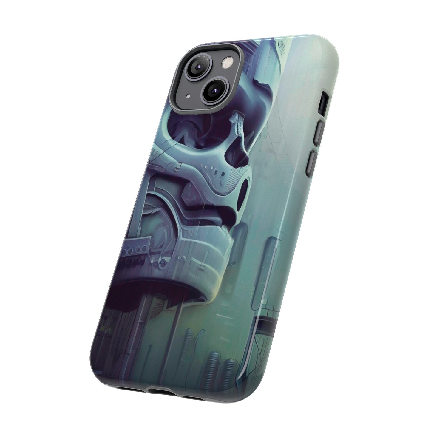 Sci-Fi Skull Wallpaper Phone Case | iPhone 15 Plus/ Pro, 14, 13, 12| Google Pixel 7, Pro, 5| Samsung Galaxy S23 All Major Phone Models