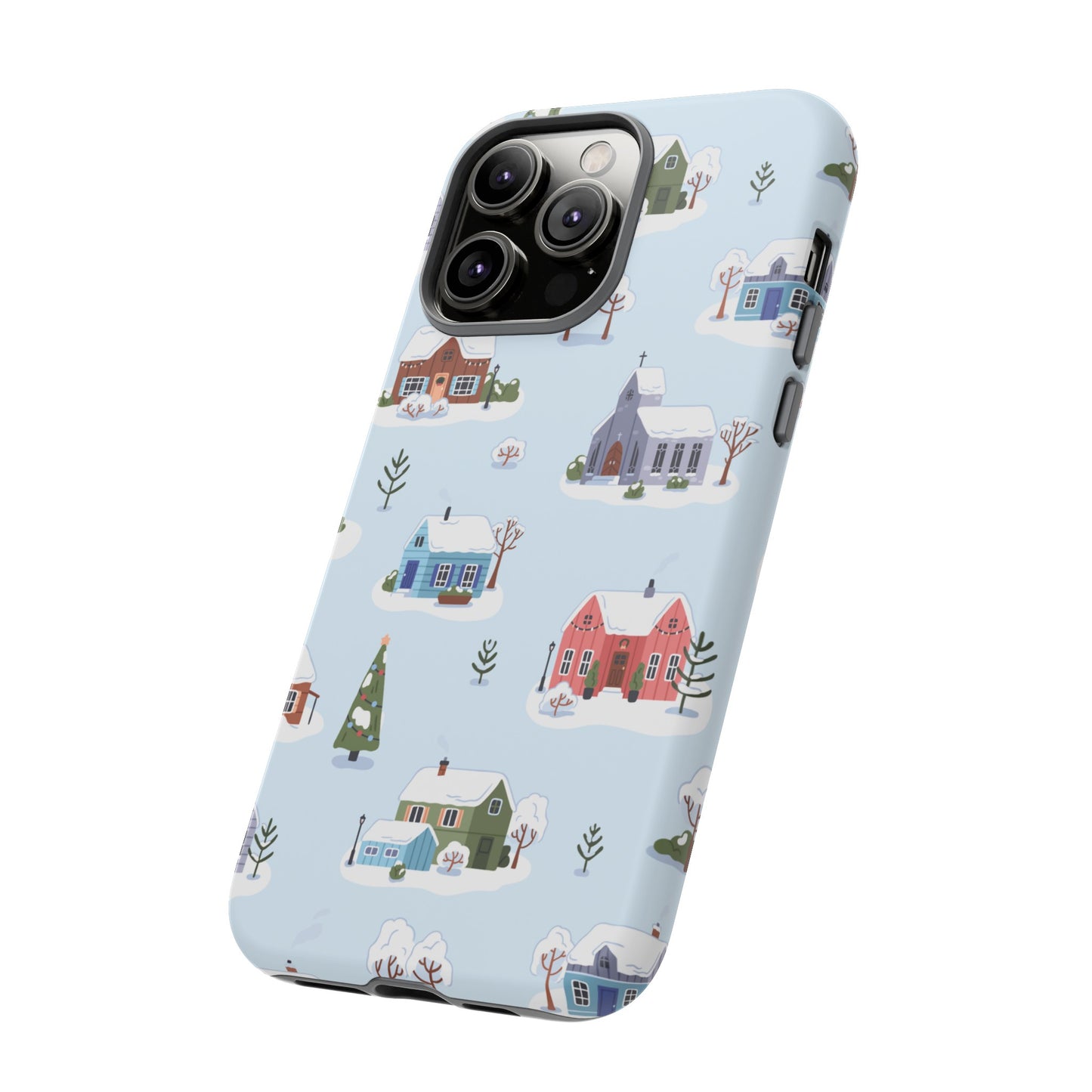 Snowy Merry Christmas Wallpaper Phone Case | iPhone 15 Plus/ Pro, 14, 13, 12| Google Pixel 7, Pro, 5| Samsung Galaxy S23 All Major Phone Models