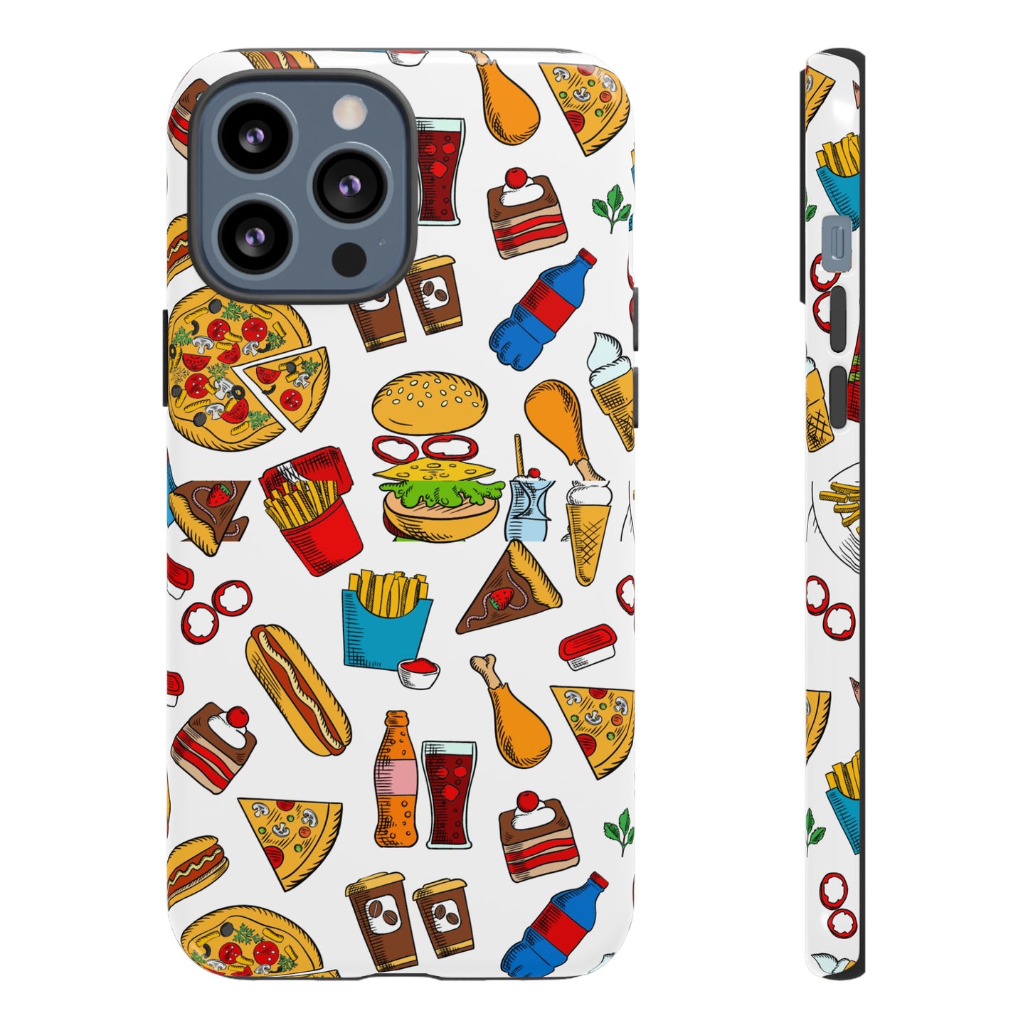 Fast Food Wallpaper Phone Case | iPhone 15 Plus/ Pro, 14, 13, 12| Google Pixel 7, Pro, 5| Samsung Galaxy S23 All Major Phone Models