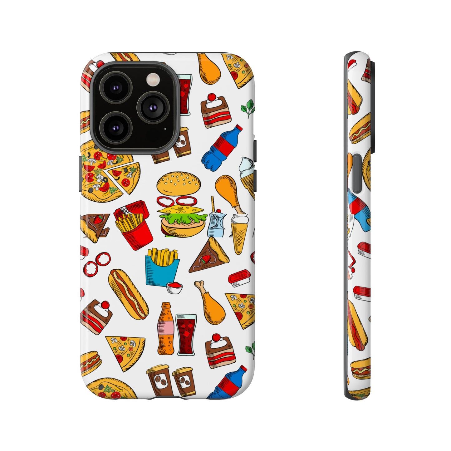 Fast Food Wallpaper Phone Case | iPhone 15 Plus/ Pro, 14, 13, 12| Google Pixel 7, Pro, 5| Samsung Galaxy S23 All Major Phone Models