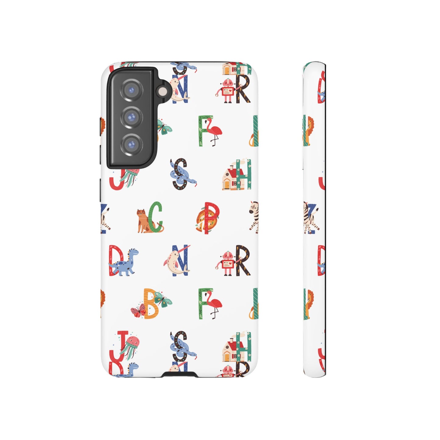 Alphabet Wallpaper Phone Case| iPhone 15 Plus/ Pro, 14, 13, 12| Google Pixel 7, Pro, 5| Samsung Galaxy S23 All Major Phone Models