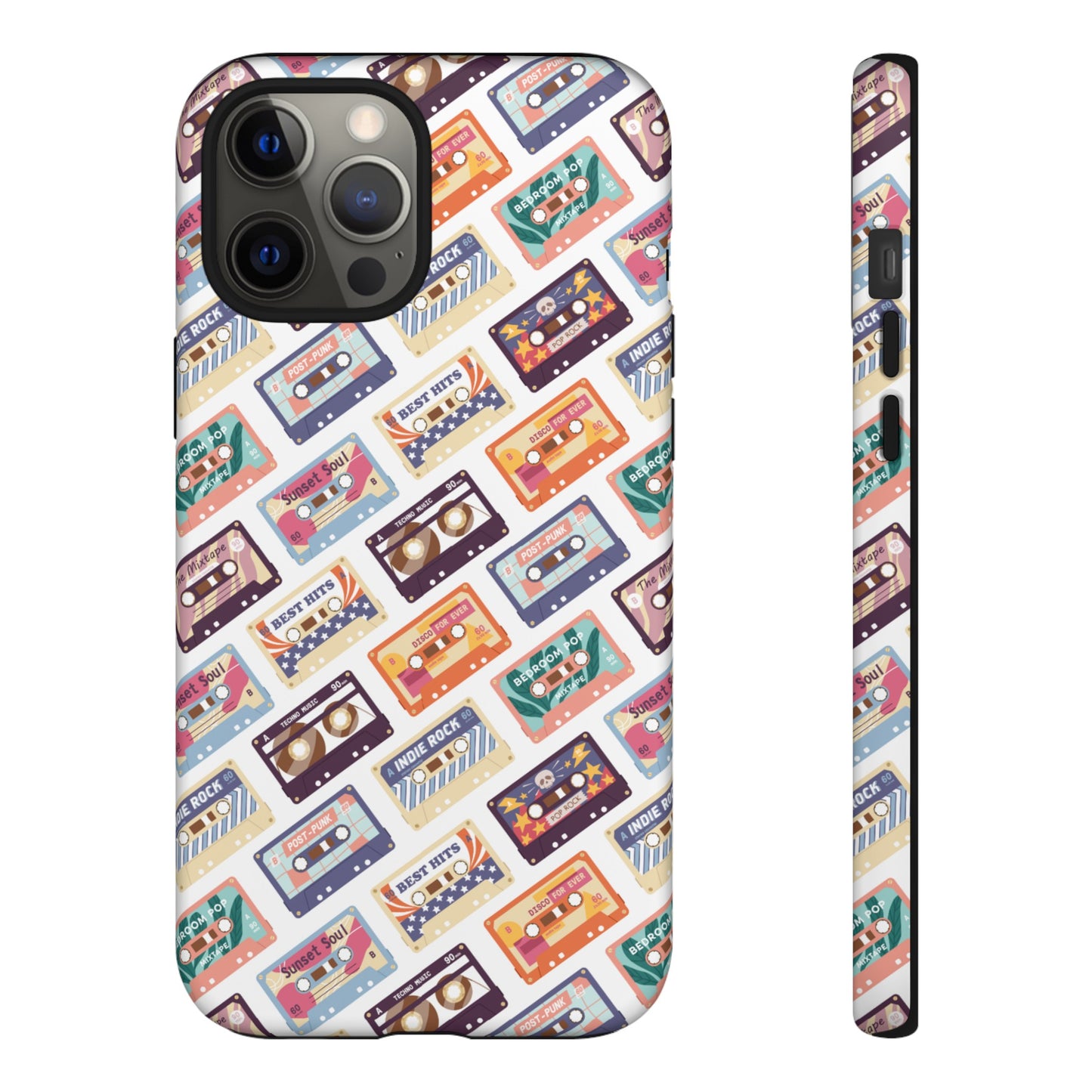 Retro Cassettes Phone Case | iPhone 15 Plus/ Pro, 14, 13, 12| Google Pixel 7, Pro, 5| Samsung Galaxy S23 All Major Phone Models