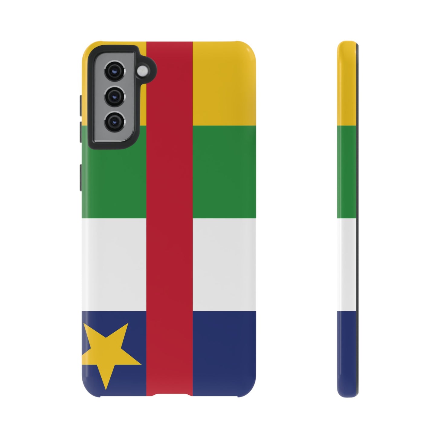 Central African Republic Flag Phone Case | iPhone 15 Plus/ Pro, 14, 13, 12| Google Pixel 7, Pro, 5| Samsung Galaxy S23 All Major Phone Models