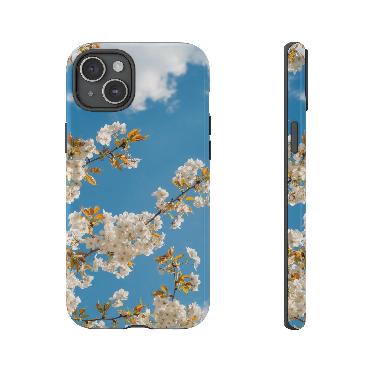 White Blossom Wallpaper Phone Case | iPhone 15 Plus/ Pro, 14, 13, 12| Google Pixel 7, Pro, 5| Samsung Galaxy S23 All Major Phone Models