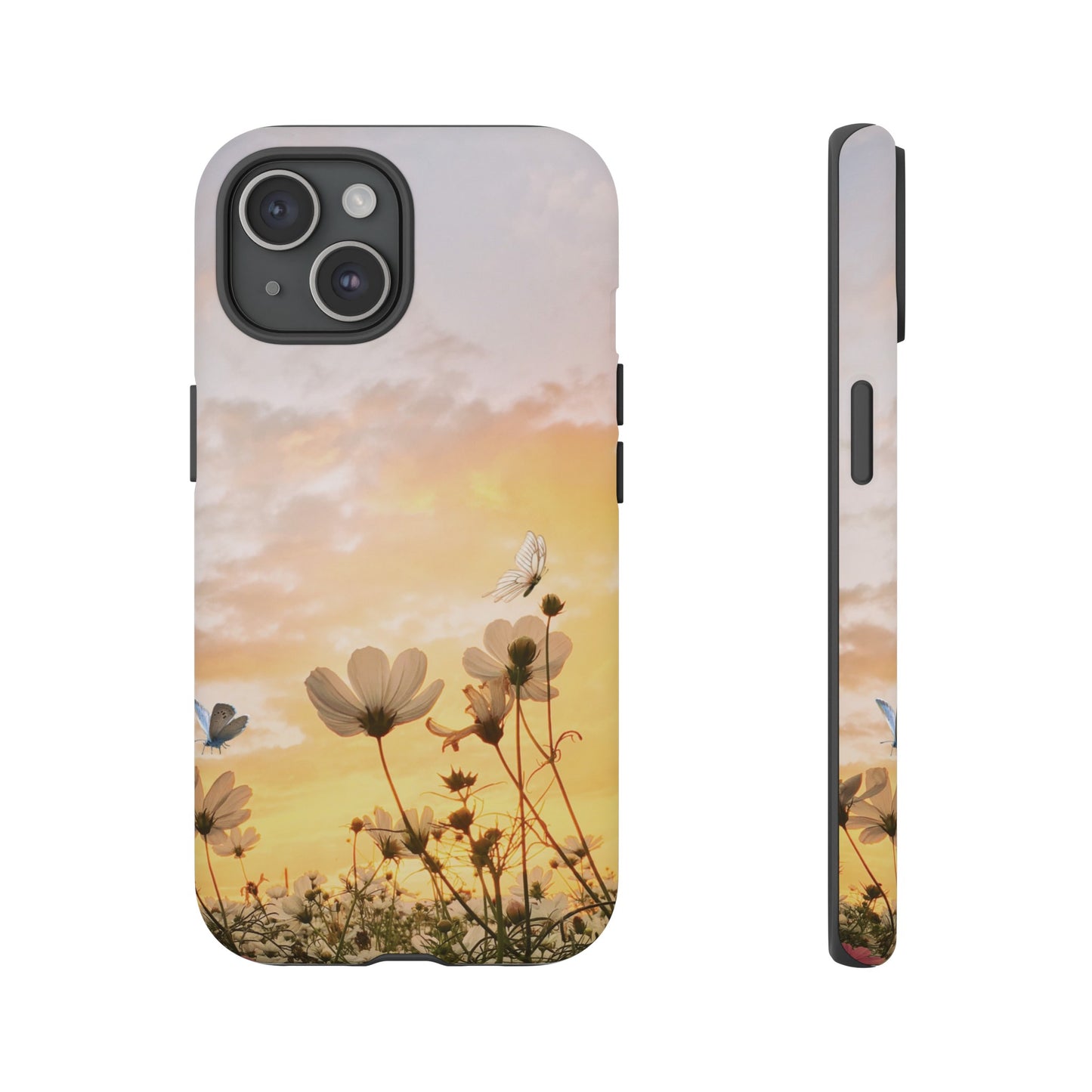 Flowers At Sunset Wallpaper Phone Case | iPhone 15 Plus/ Pro, 14, 13, 12| Google Pixel 7, Pro, 5| Samsung Galaxy S23 All Major Phone Models