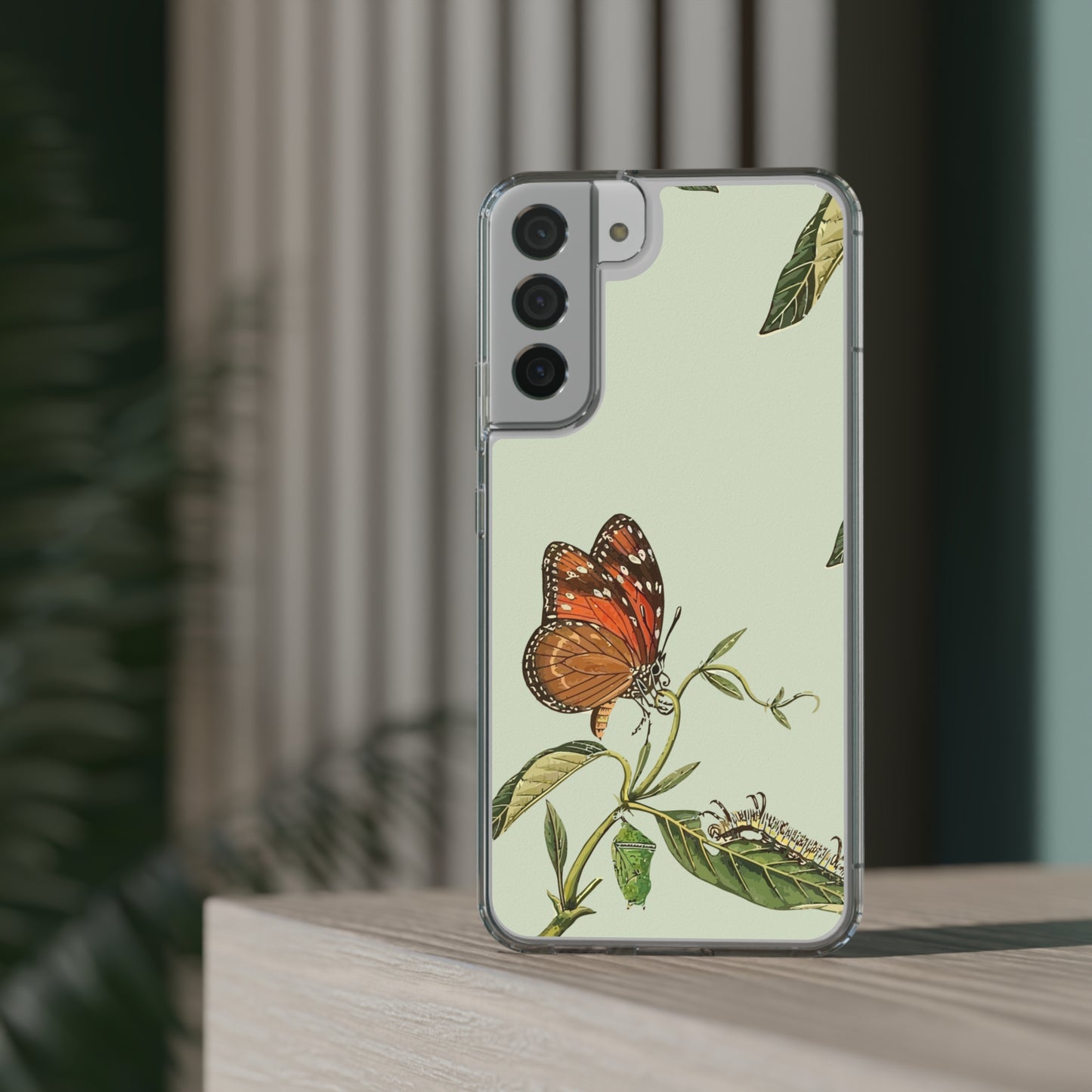 Orange Butterfly Wallpaper Phone Case | iPhone 15 Plus/ Pro, 14, 13, 12| Google Pixel 7, Pro, 5| Samsung Galaxy S23 All Major Phone Models