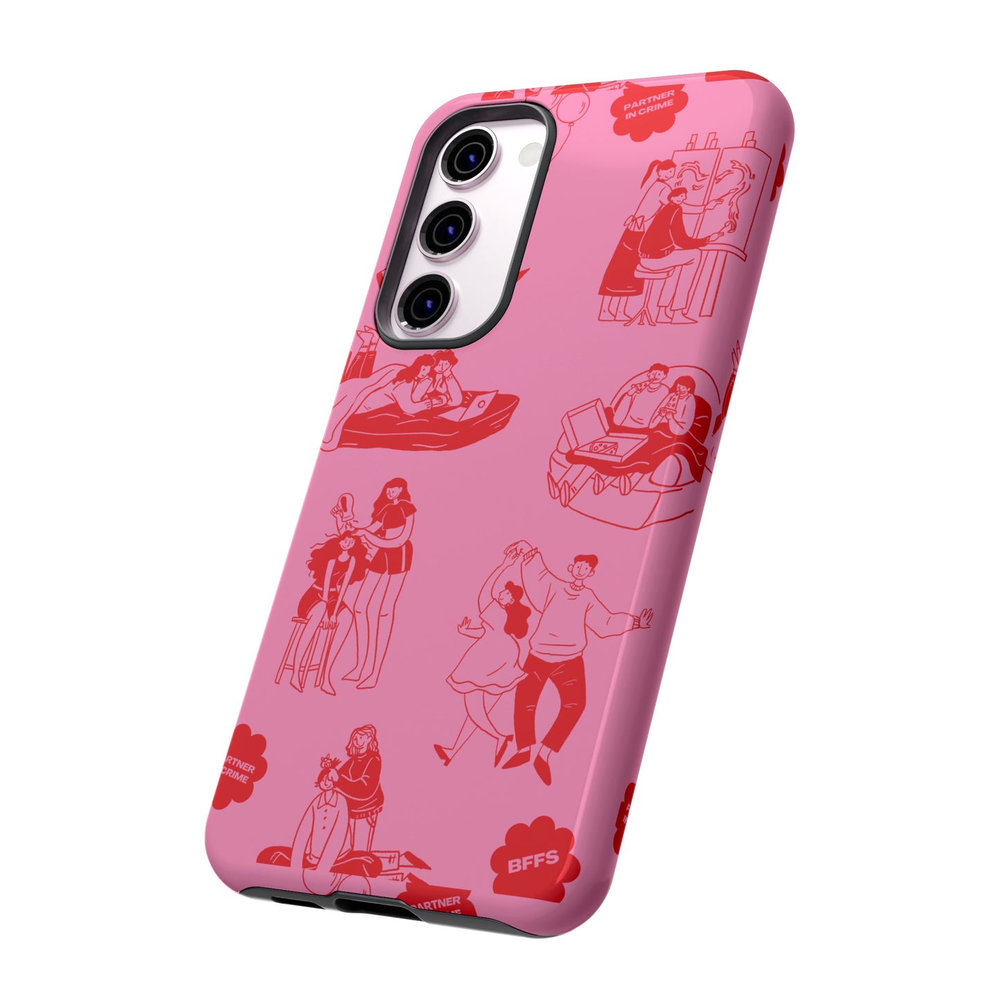 Pink Valentine's Day Wallpaper Phone Case | iPhone 15 Plus/ Pro, 14, 13, 12| Google Pixel 7, Pro, 5| Samsung Galaxy S23 All Major Phone Models