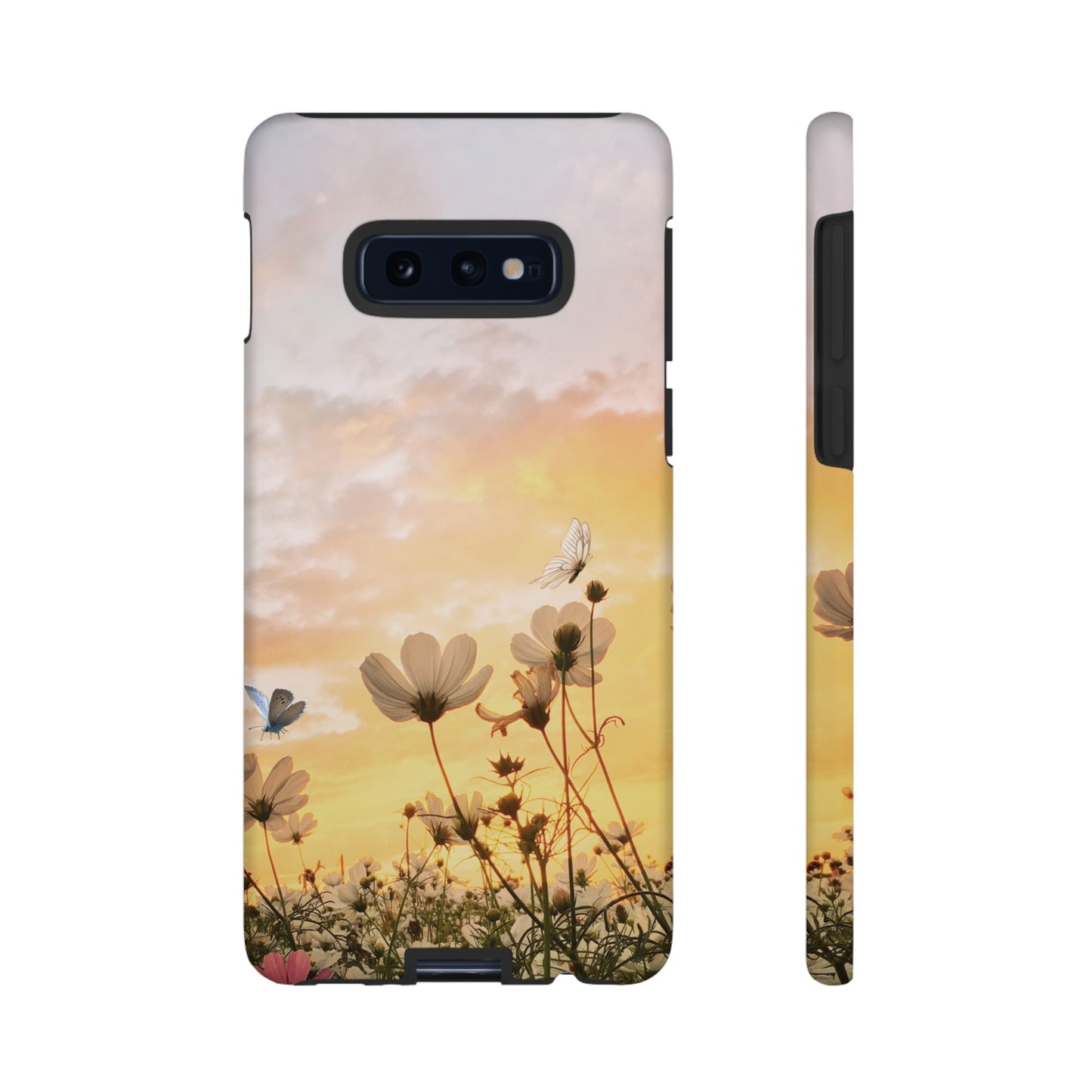 Flowers At Sunset Wallpaper Phone Case | iPhone 15 Plus/ Pro, 14, 13, 12| Google Pixel 7, Pro, 5| Samsung Galaxy S23 All Major Phone Models