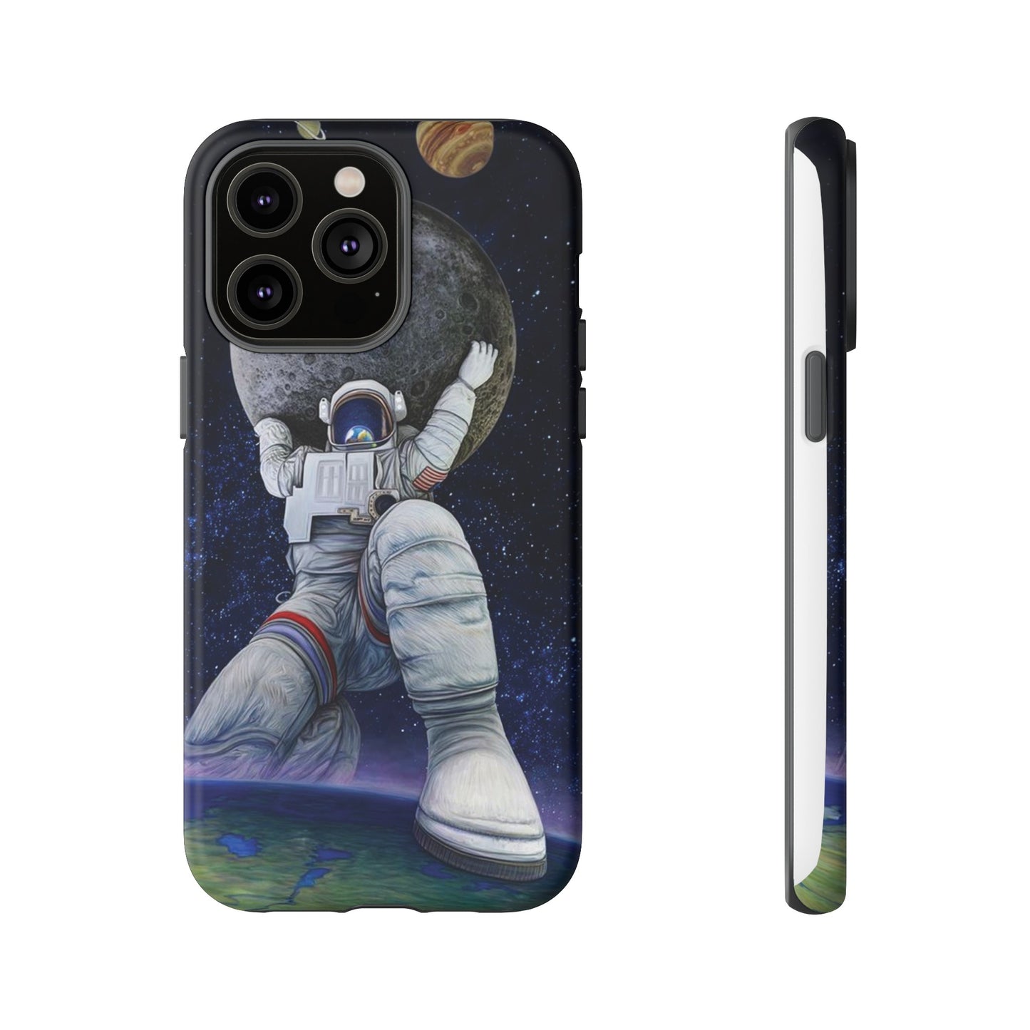 Astronaut Holding The Moon Phone Case | iPhone 15 Plus/ Pro, 14, 13, 12| Google Pixel 7, Pro, 5| Samsung Galaxy S23 All Major Phone Models