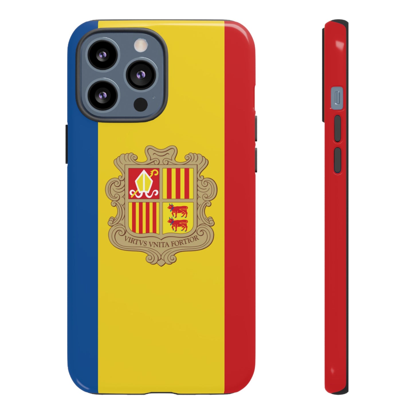 Andorra Flag Phone Case | iPhone 15 Plus/ Pro, 14, 13, 12| Google Pixel 7, Pro, 5| Samsung Galaxy S23 All Major Phone Models