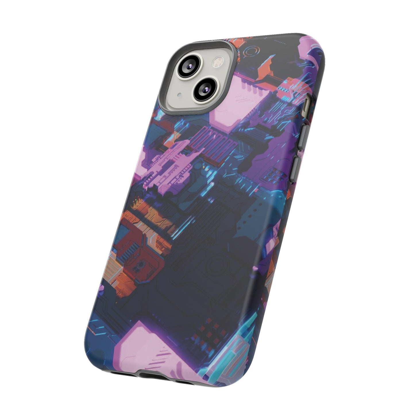 Purple Circuit Board Wallpaper Phone Case | iPhone 15 Plus/ Pro, 14, 13, 12| Google Pixel 7, Pro, 5| Samsung Galaxy S23 All Major Phone Models