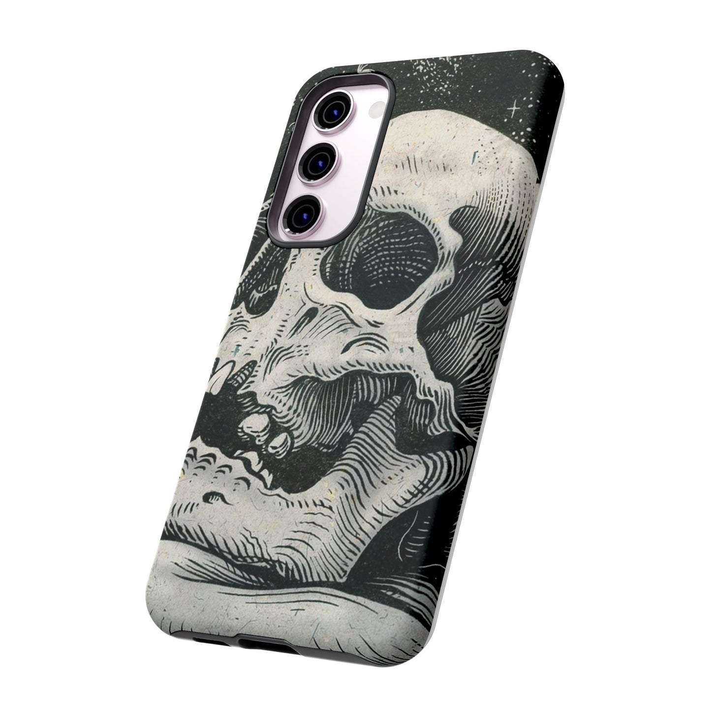 Skull Wallpaper Phone Case | iPhone 15 Plus/ Pro, 14, 13, 12| Google Pixel 7, Pro, 5| Samsung Galaxy S23 All Major Phone Models