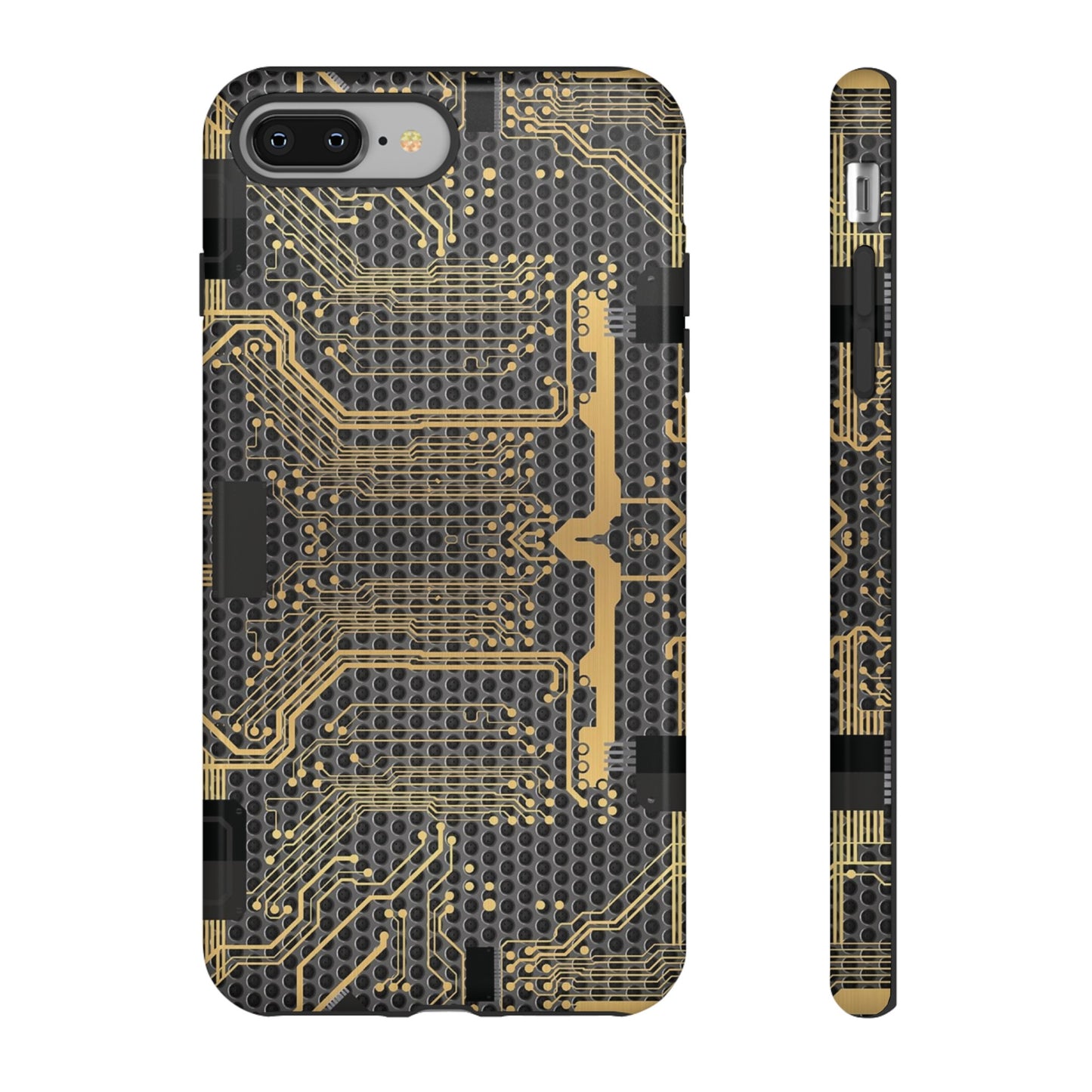 Golden Circuit Board Wallpaper Phone Case | iPhone 15 Plus/ Pro, 14, 13, 12| Google Pixel 7, Pro, 5| Samsung Galaxy S23 All Major Phone Models