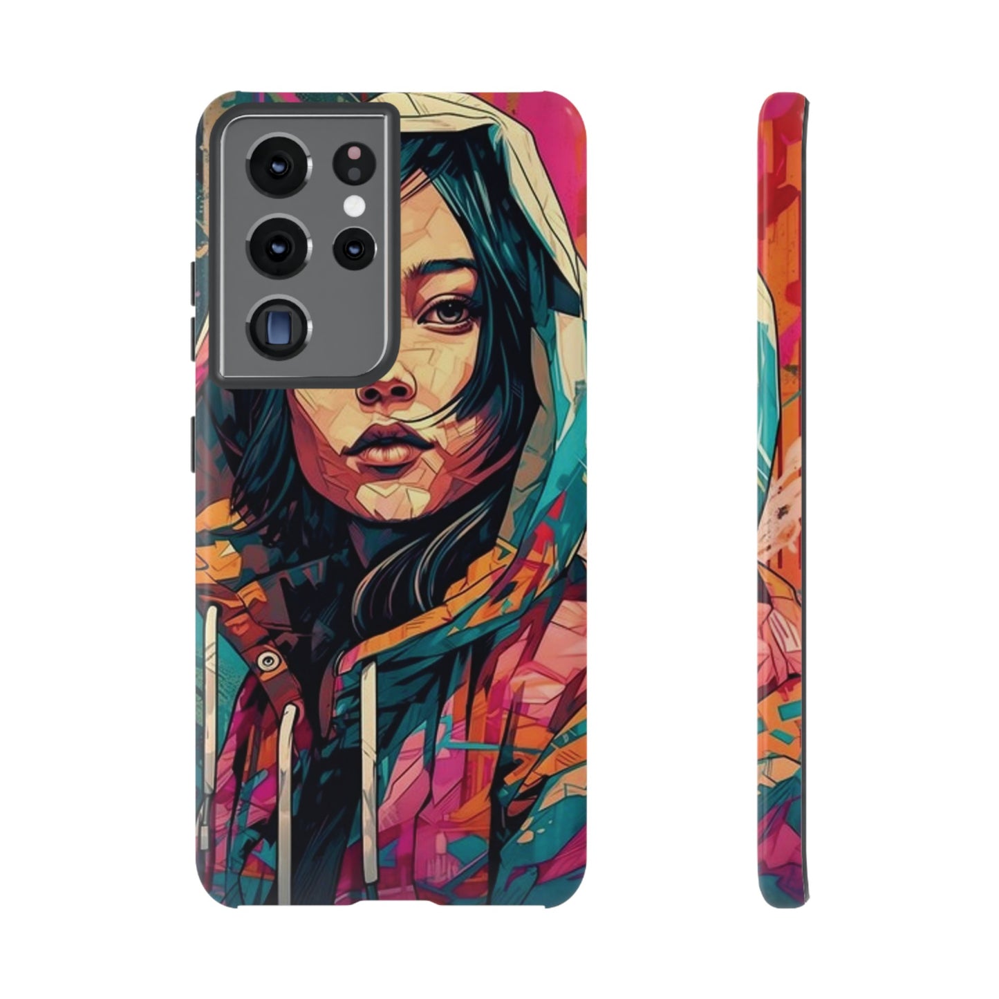 Girl Painting Wallpaper Phone Case | iPhone 15 Plus/ Pro, 14, 13, 12| Google Pixel 7, Pro, 5| Samsung Galaxy S23 All Major Phone Models