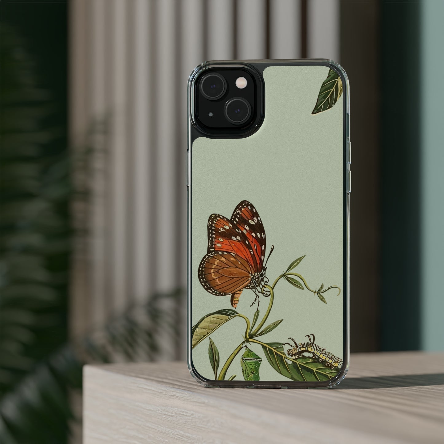 Orange Butterfly Wallpaper Phone Case | iPhone 15 Plus/ Pro, 14, 13, 12| Google Pixel 7, Pro, 5| Samsung Galaxy S23 All Major Phone Models