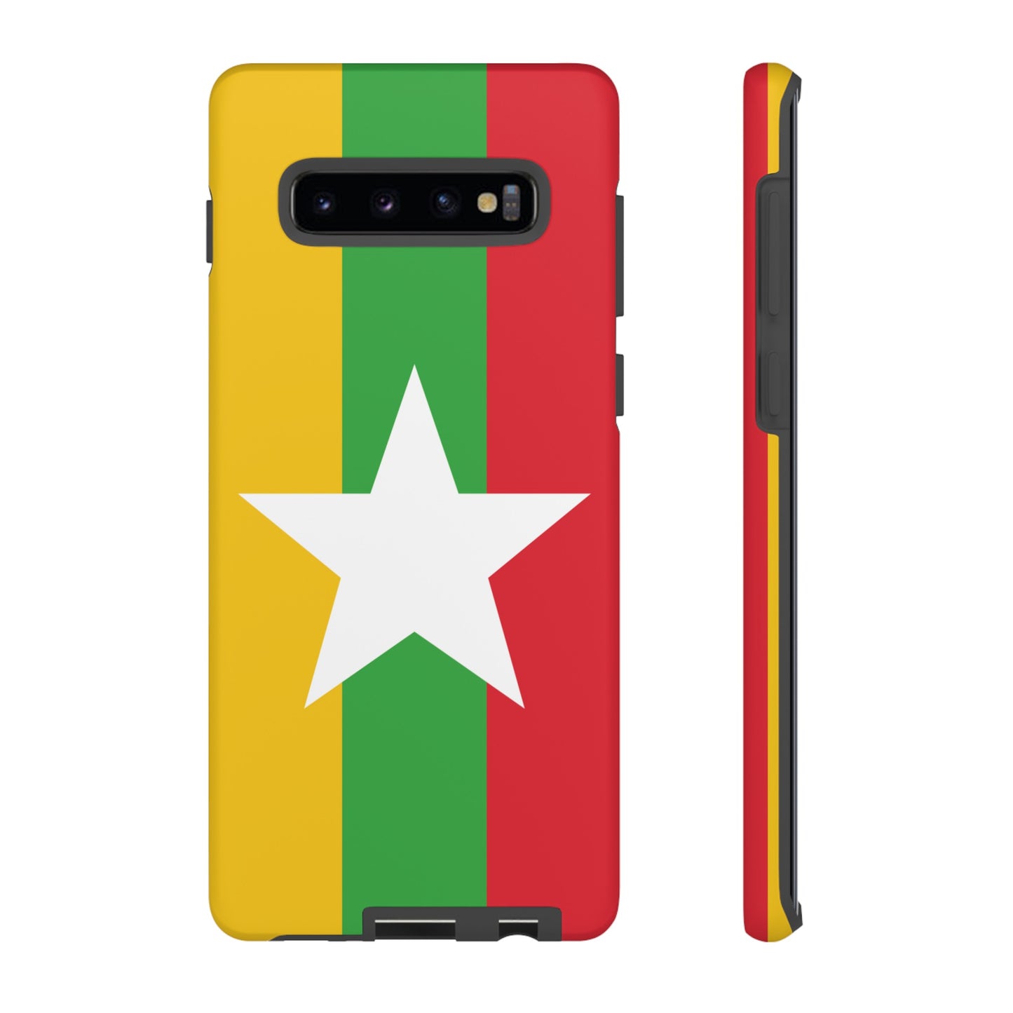 Myanmar Flag Phone Case | iPhone 15 Plus/ Pro, 14, 13, 12| Google Pixel 7, Pro, 5| Samsung Galaxy S23 All Major Phone Models