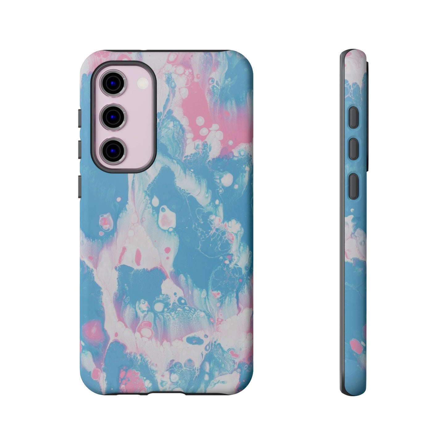 Baby Pink & Blue Resin Inspired Phone Case |iPhone 15 Plus/ Pro, 14, 13, 12|Google Pixel 7, Pro, 5|Samsung Galaxy S23 All Major Phone Models