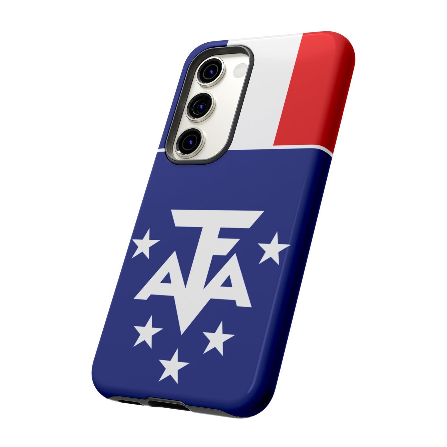 French Southern And Antarctic Lands Flag Phone Case | iPhone 15 Plus/ Pro, 14, 13, 12| Google Pixel 7, Pro, 5| Samsung Galaxy S23 All Major Phone Models