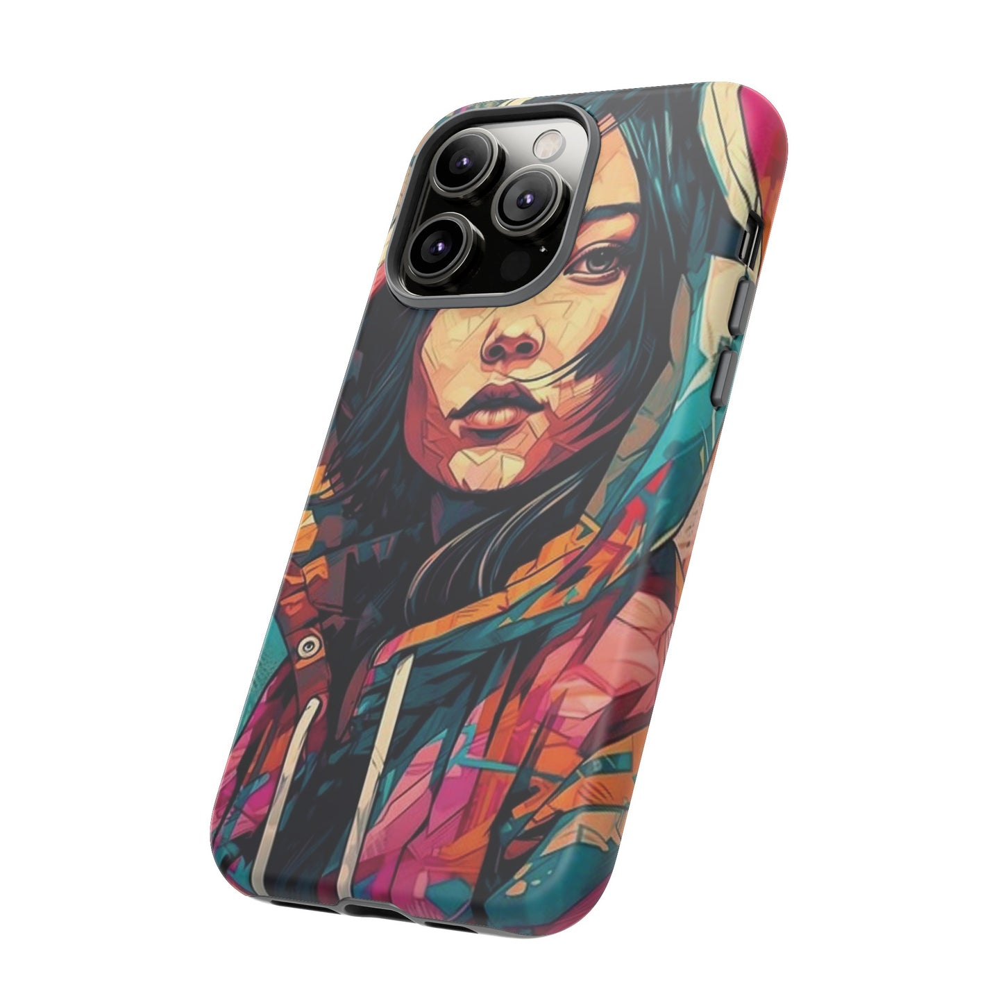 Girl Painting Wallpaper Phone Case | iPhone 15 Plus/ Pro, 14, 13, 12| Google Pixel 7, Pro, 5| Samsung Galaxy S23 All Major Phone Models