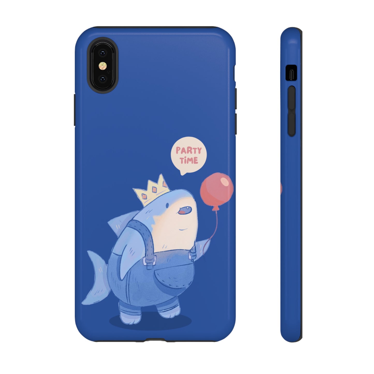 Shark Party Time Phone Case | iPhone 15 Plus/ Pro, 14, 13, 12| Google Pixel 7, Pro, 5| Samsung Galaxy S23 All Major Phone Models