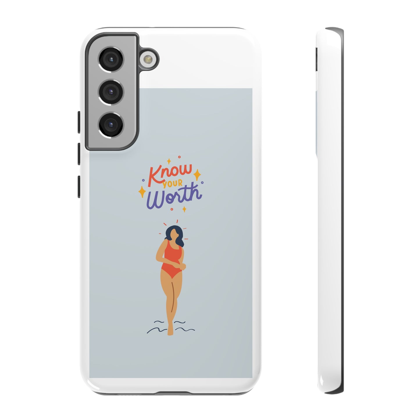 Know Your Worth Phone Case | iPhone 15 Plus/ Pro, 14, 13, 12| Google Pixel 7, Pro, 5| Samsung Galaxy S23 All Major Phone Models